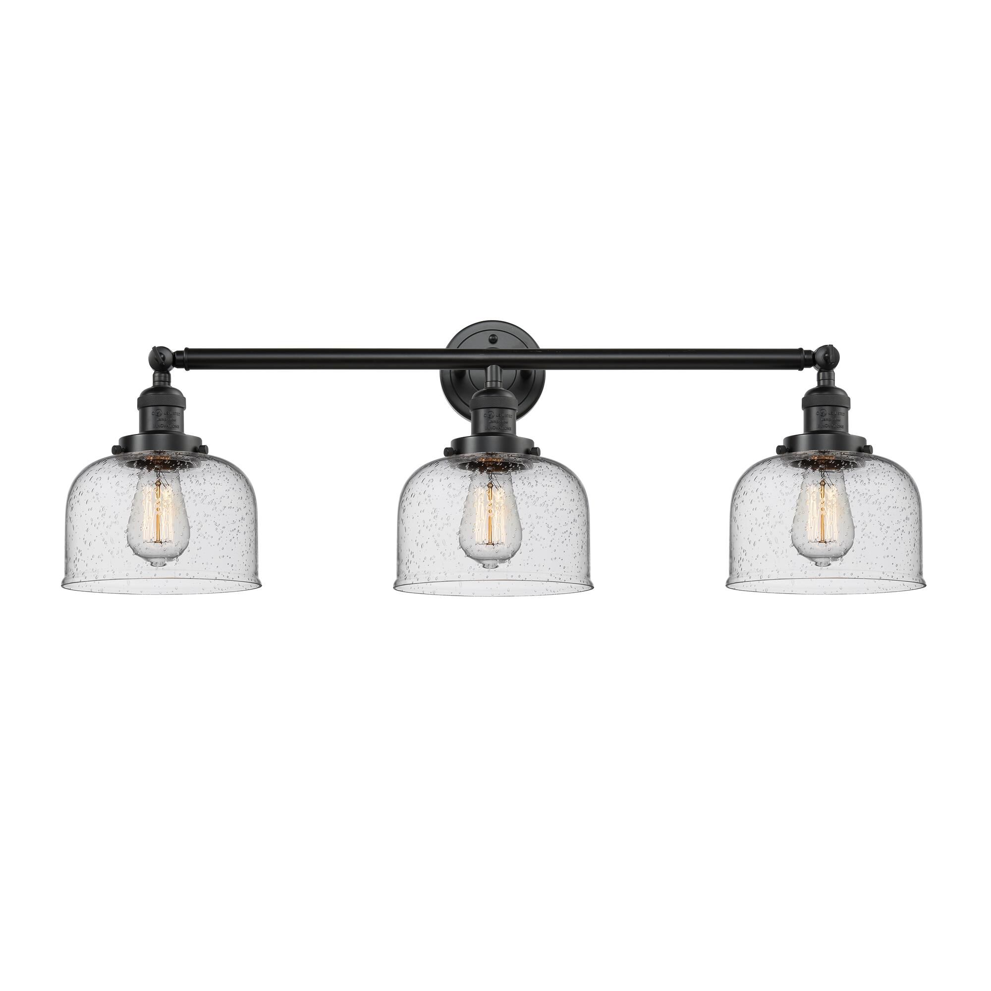 Shown in Oil Rubbed Bronze finish and Seedy glass