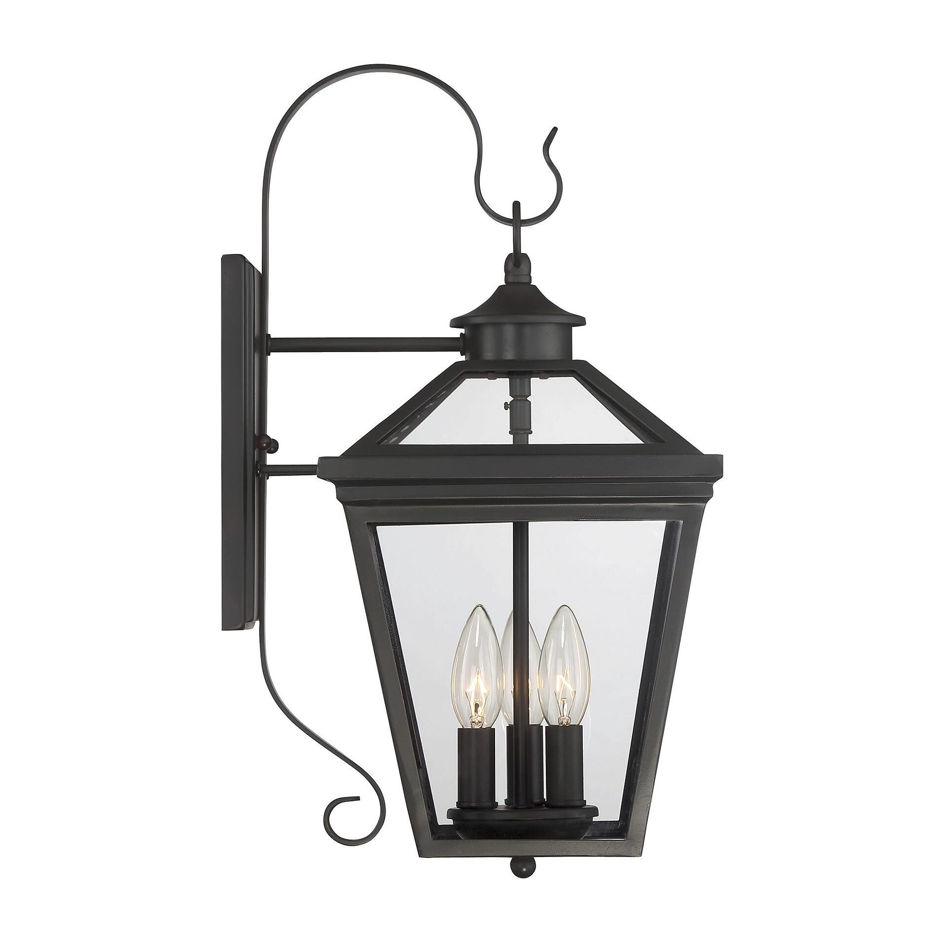 Shown in English Bronze finish and Clear glass