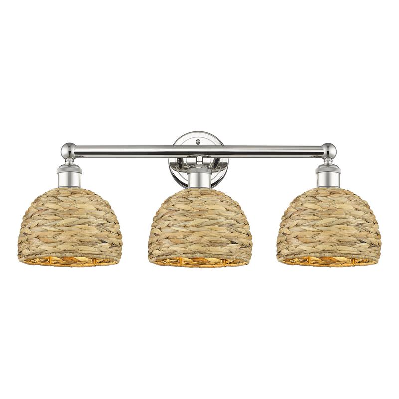 Bruno Marashlian Woven Rattan 26 Inch Bath Vanity Light by Innovations Lighting