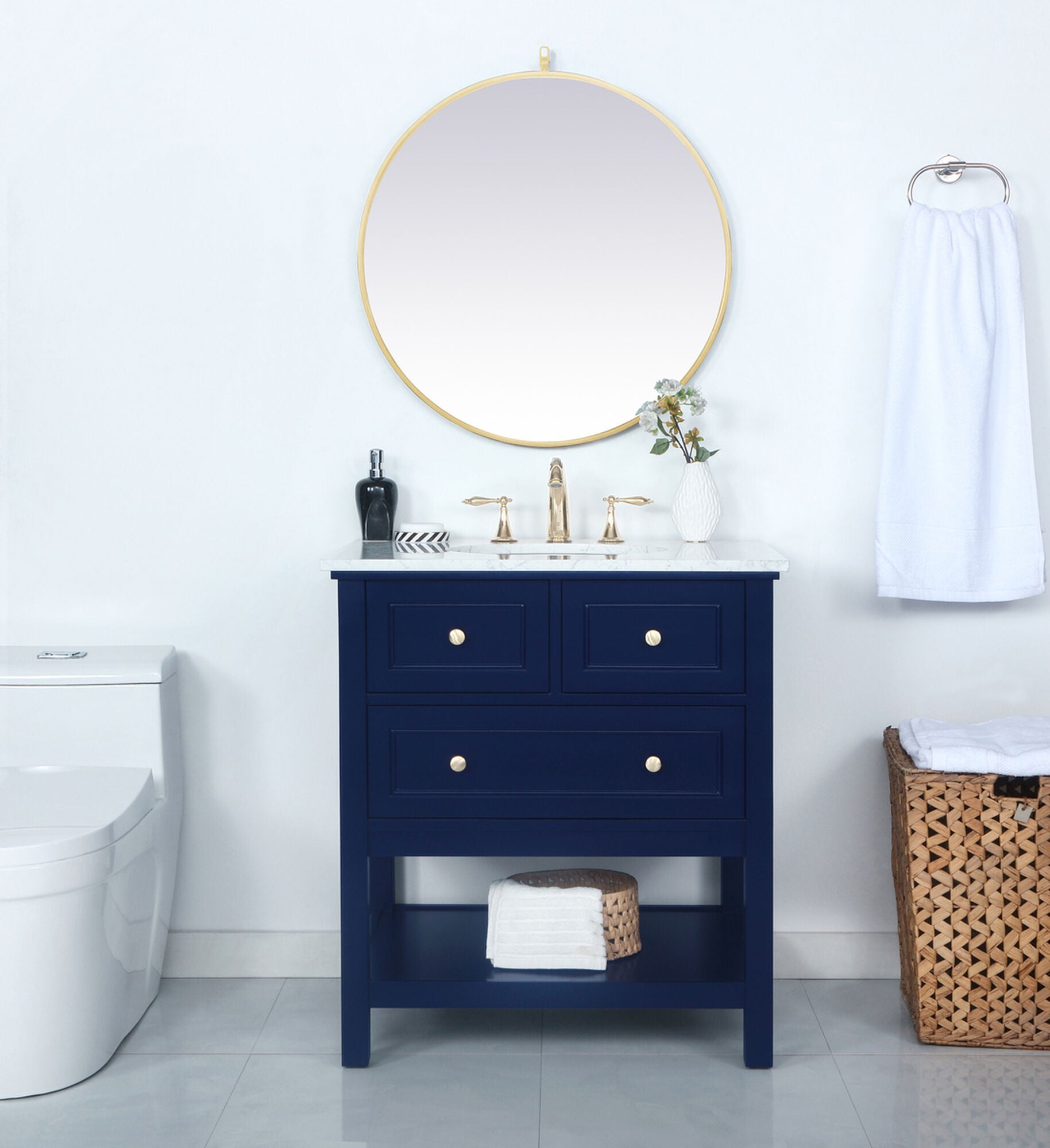 Metropolis 22 Inch Bath Vanity Cabinet,
