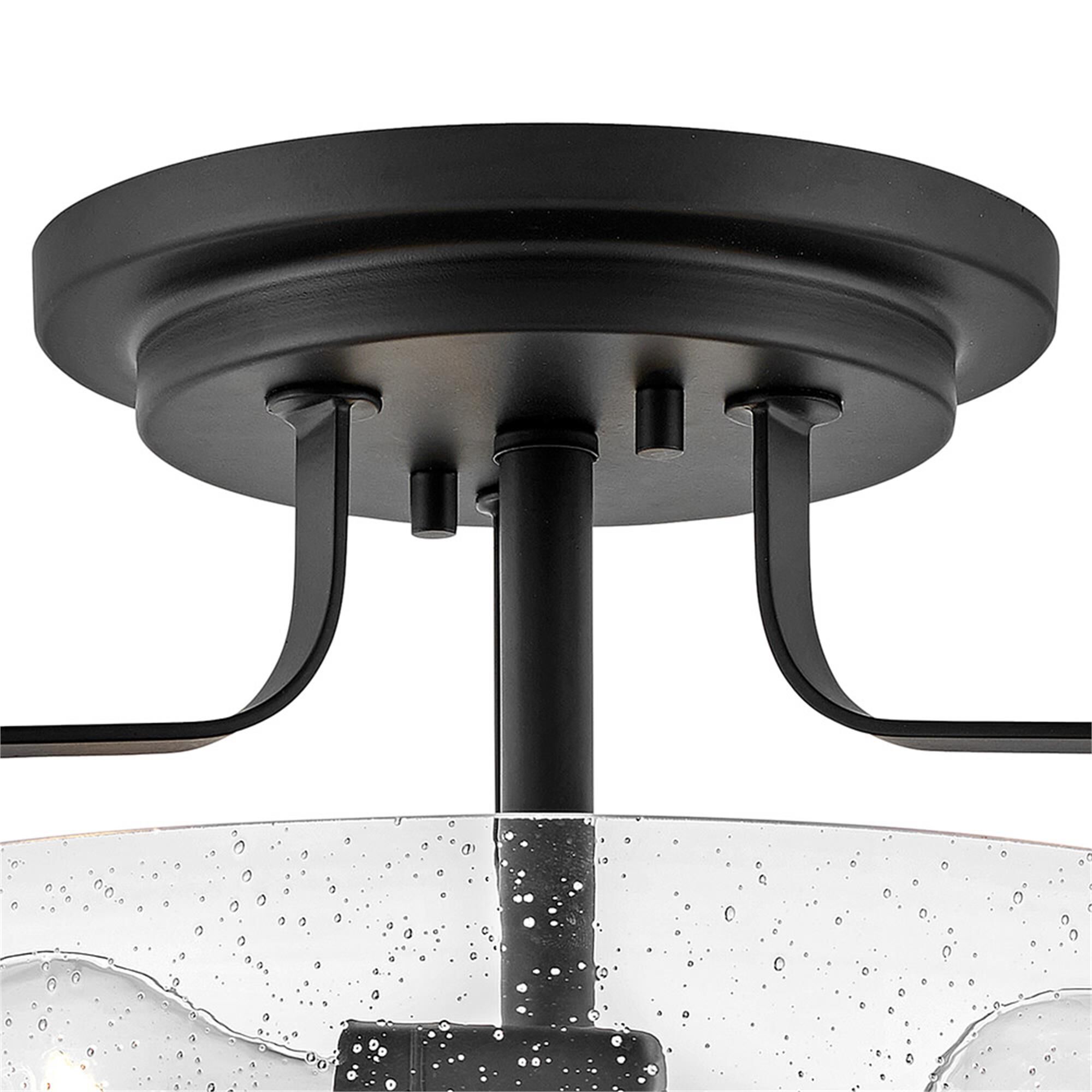 Harper 14 Inch 3 Light Semi Flush Mount,