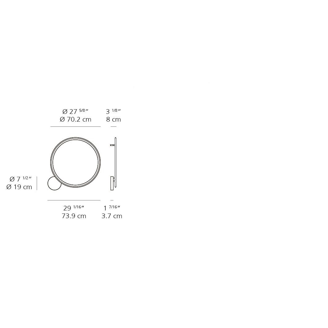 Artemide Ernesto Gismondi Discovery 29 Inch LED Wall Sconce