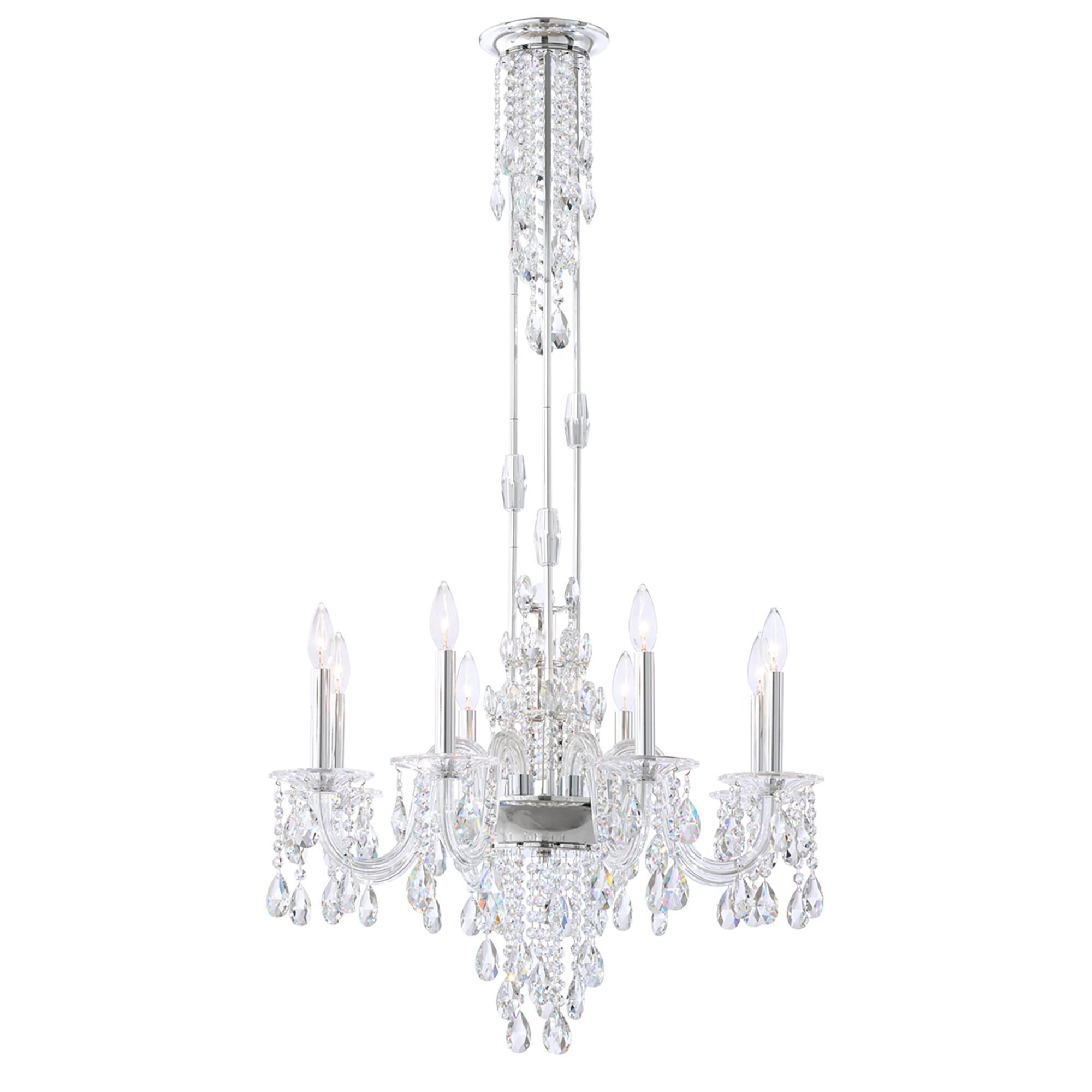 Shown in Silver finish and Clear Radiance crystal