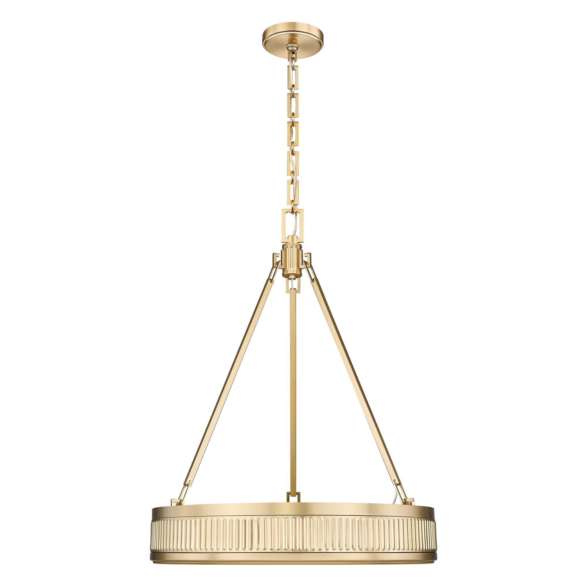 Shown in Modern Gold finish and White glass