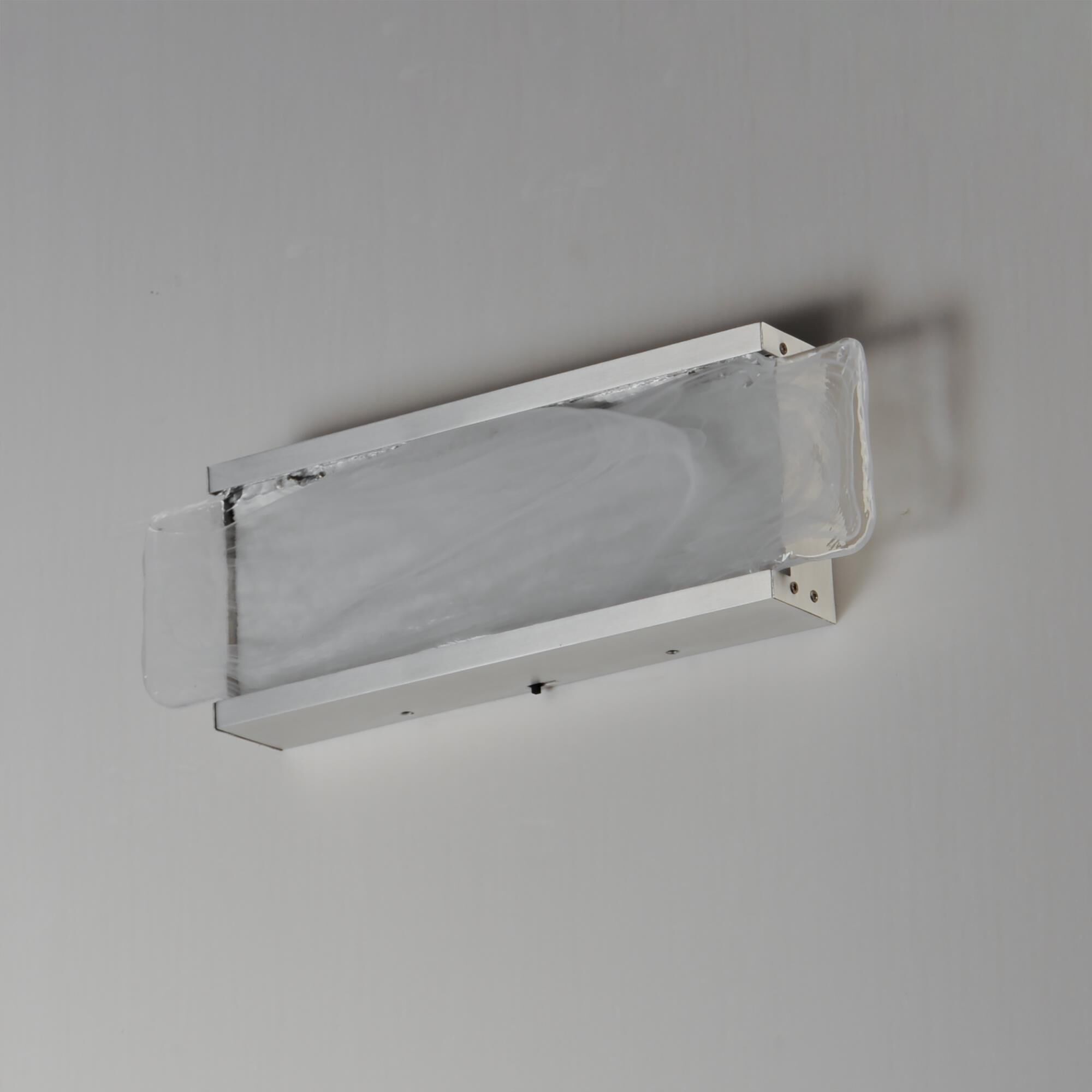 Shown in Satin Nickel finish and White Spiral glass