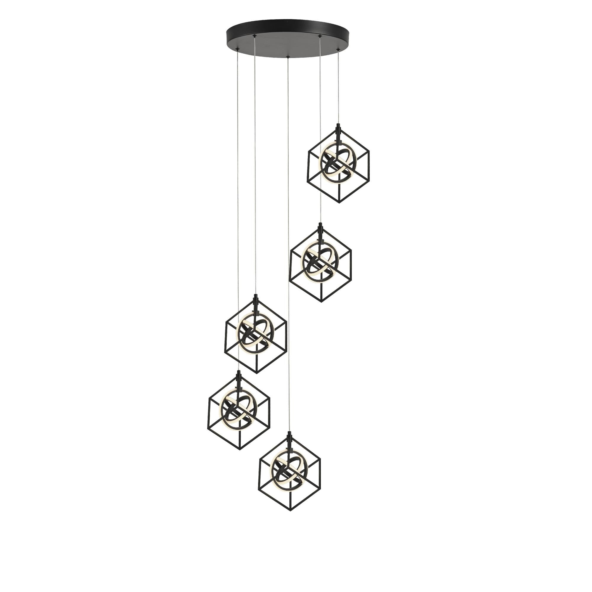 Tulip 24 Inch Multi Light Pendant by Artcraft