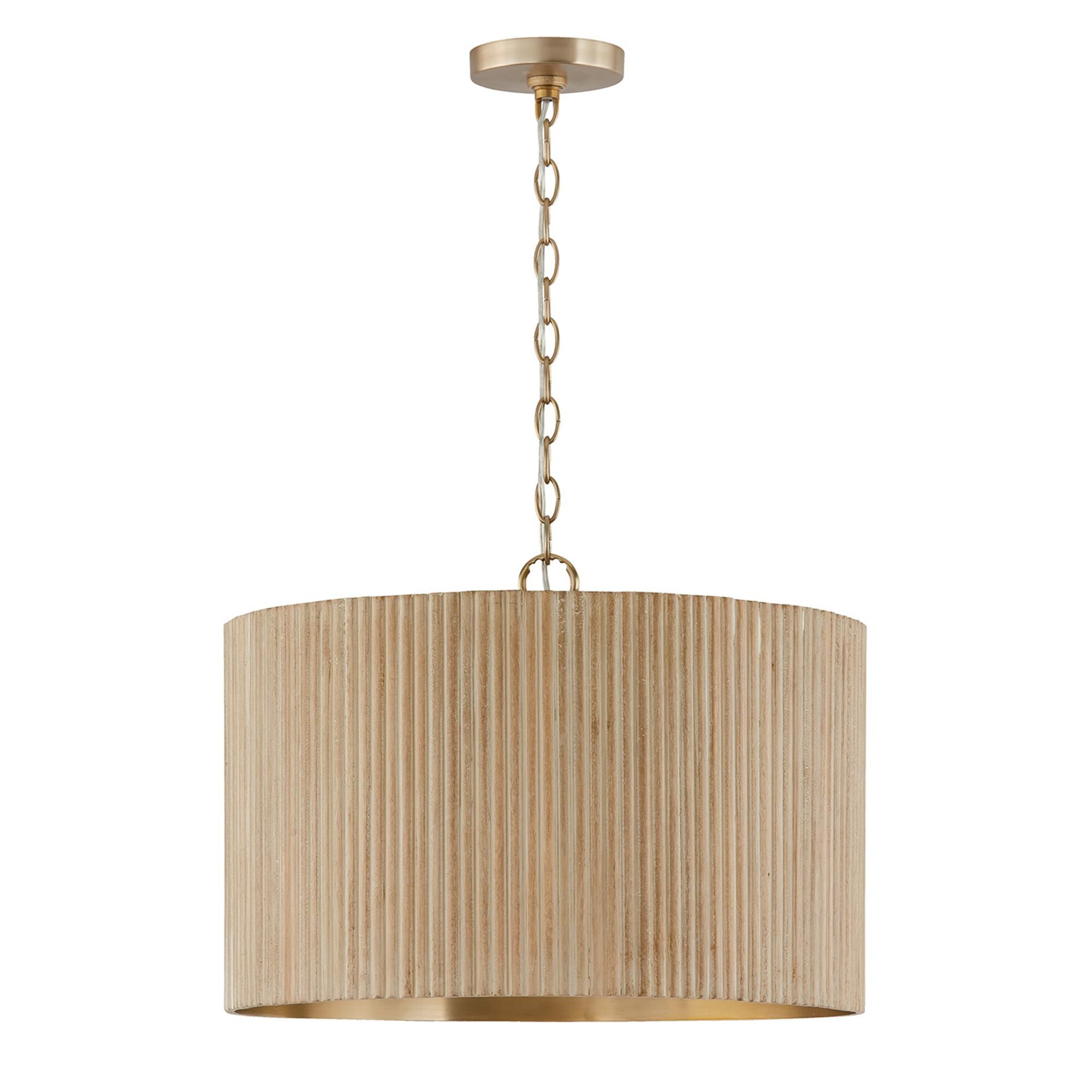 Shown in White Wash and Matte Brass finish