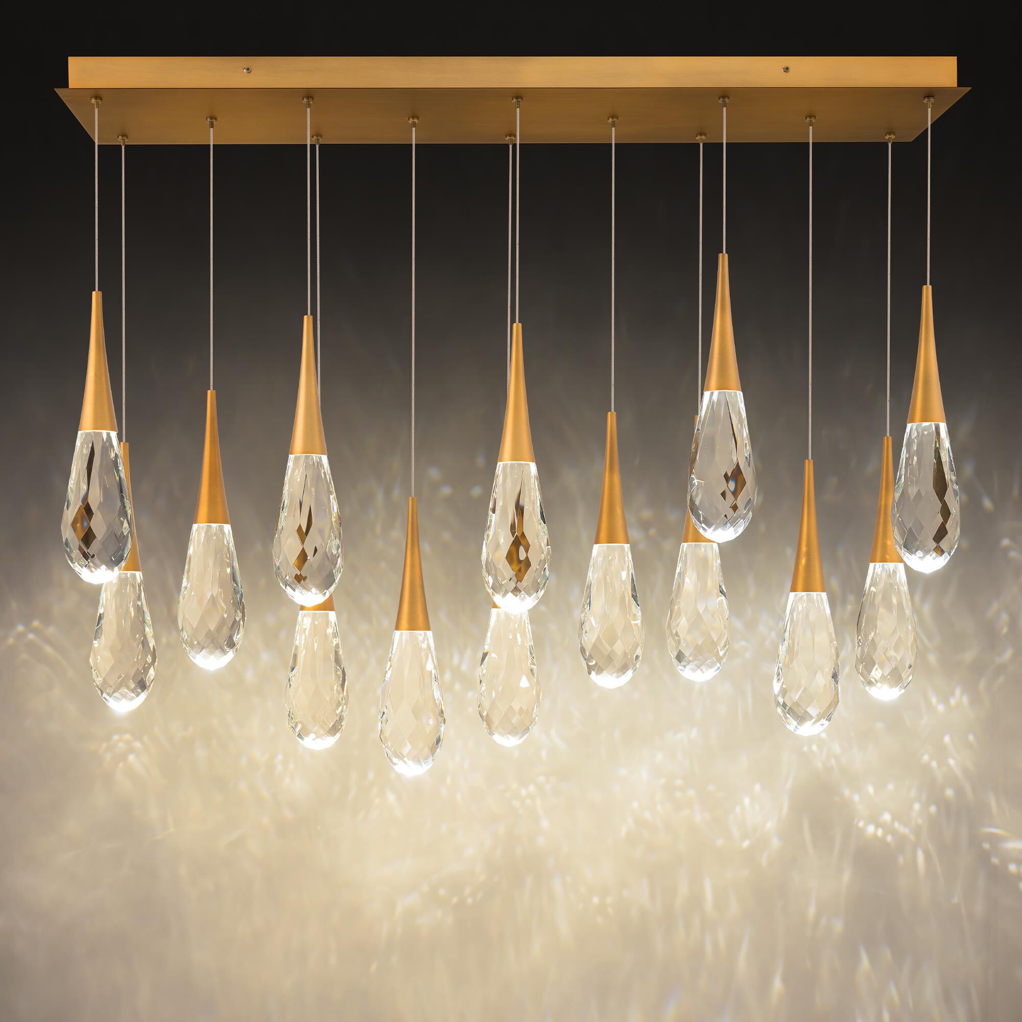 Hibiscus Linear Suspension Light by Schonbek Beyond