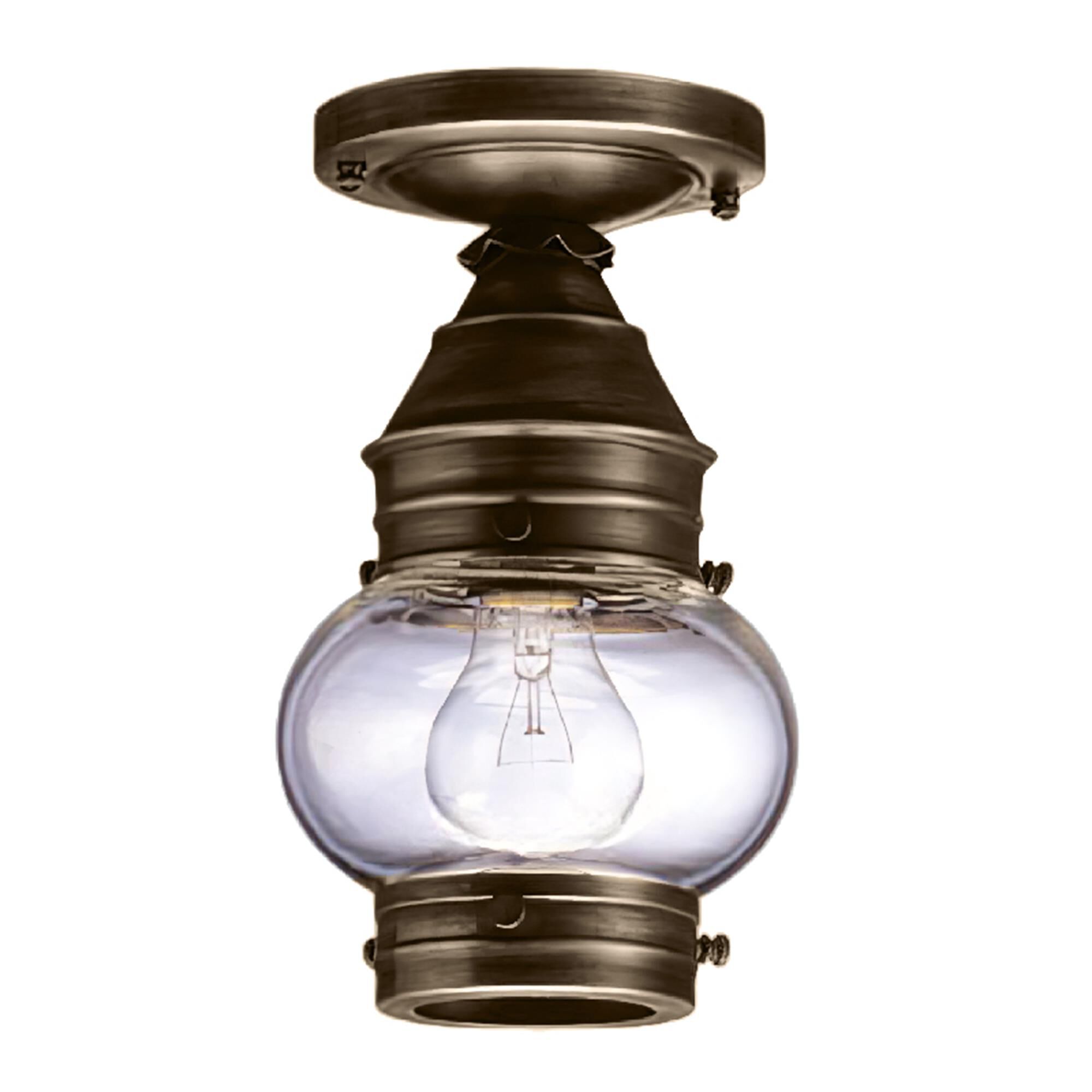 Onion 6 Inch Outdoor Flush Mount,