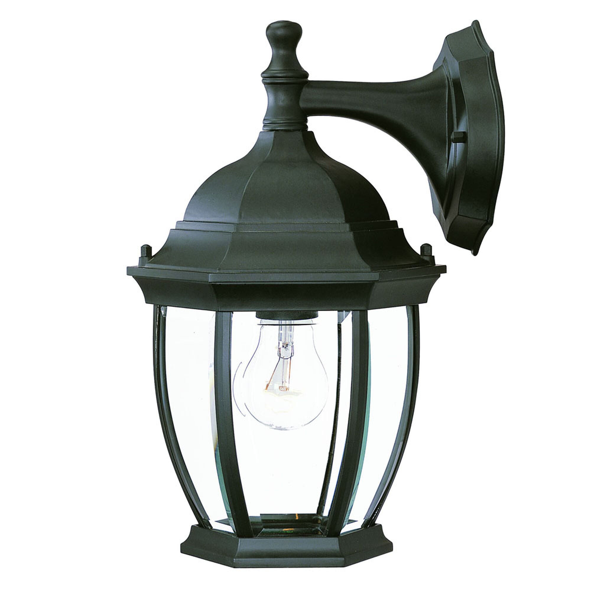 Shown in Matte Black finish and Clear glass and Clear Glass Panes shade