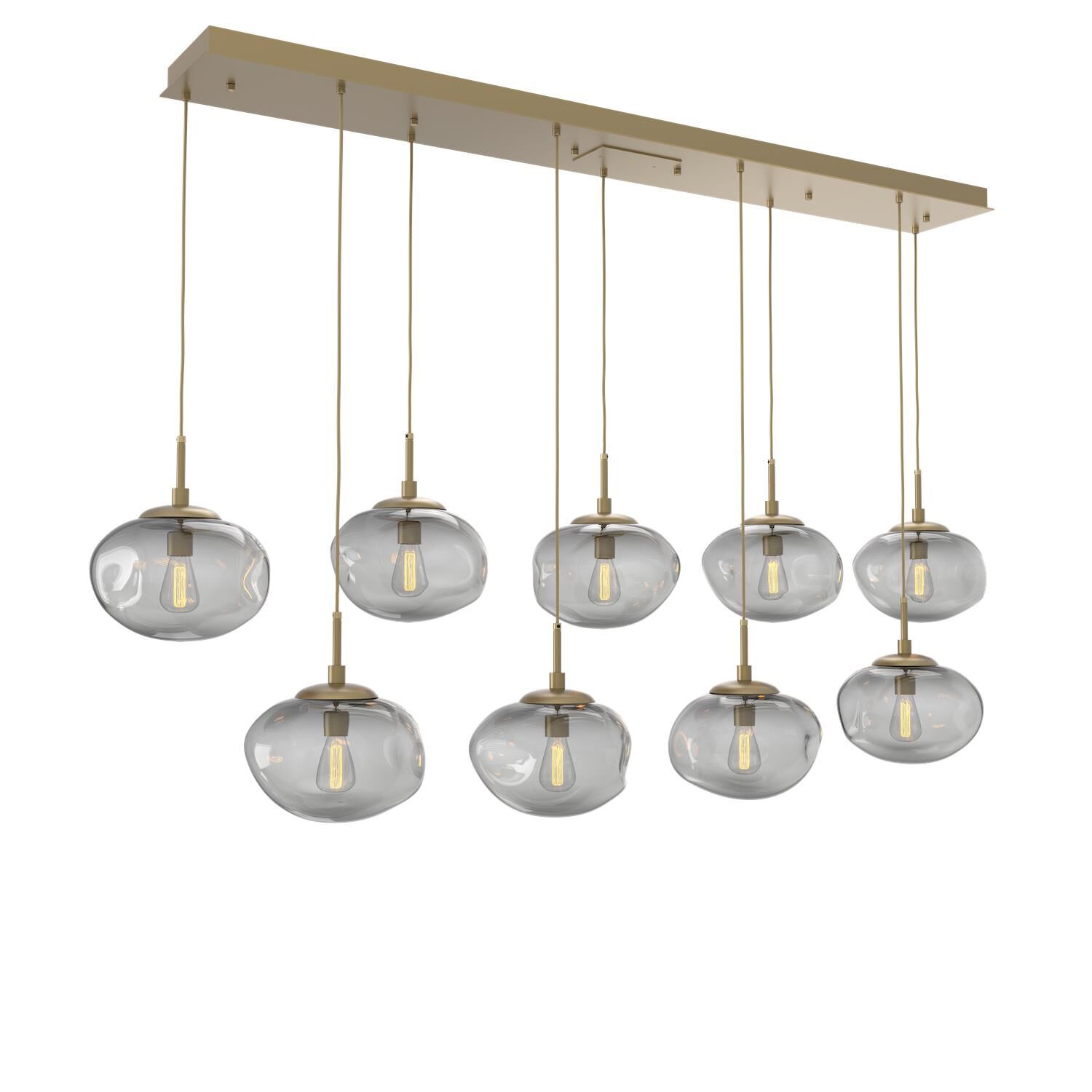 Levi Wilson Nebula 70 Inch 9 Light Linear Suspension Light by Hammerton Studio