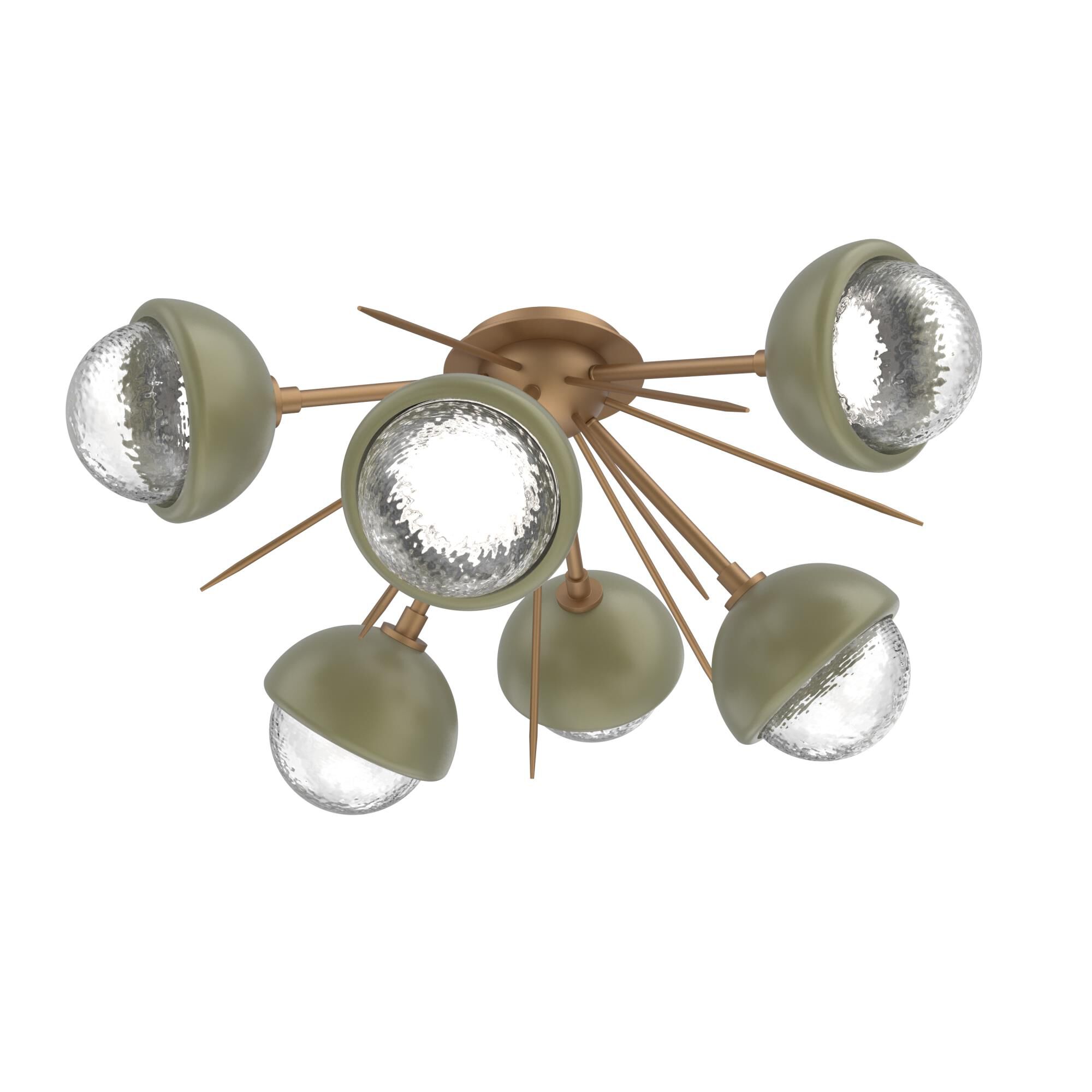 Levi Wilson Cabochon 28 Inch Semi Flush Mount by Hammerton Studio