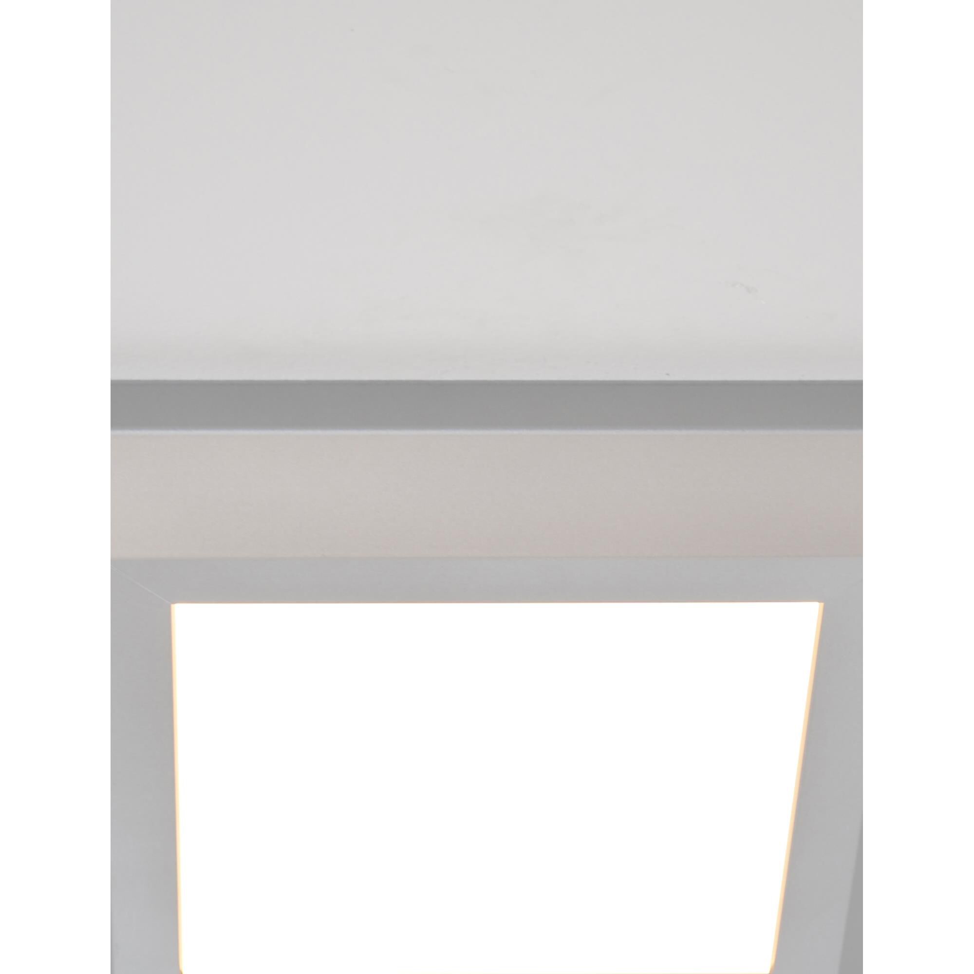 Shown in Satin Nickel finish and White Acrylic glass and 120 Volt Dimmer accent