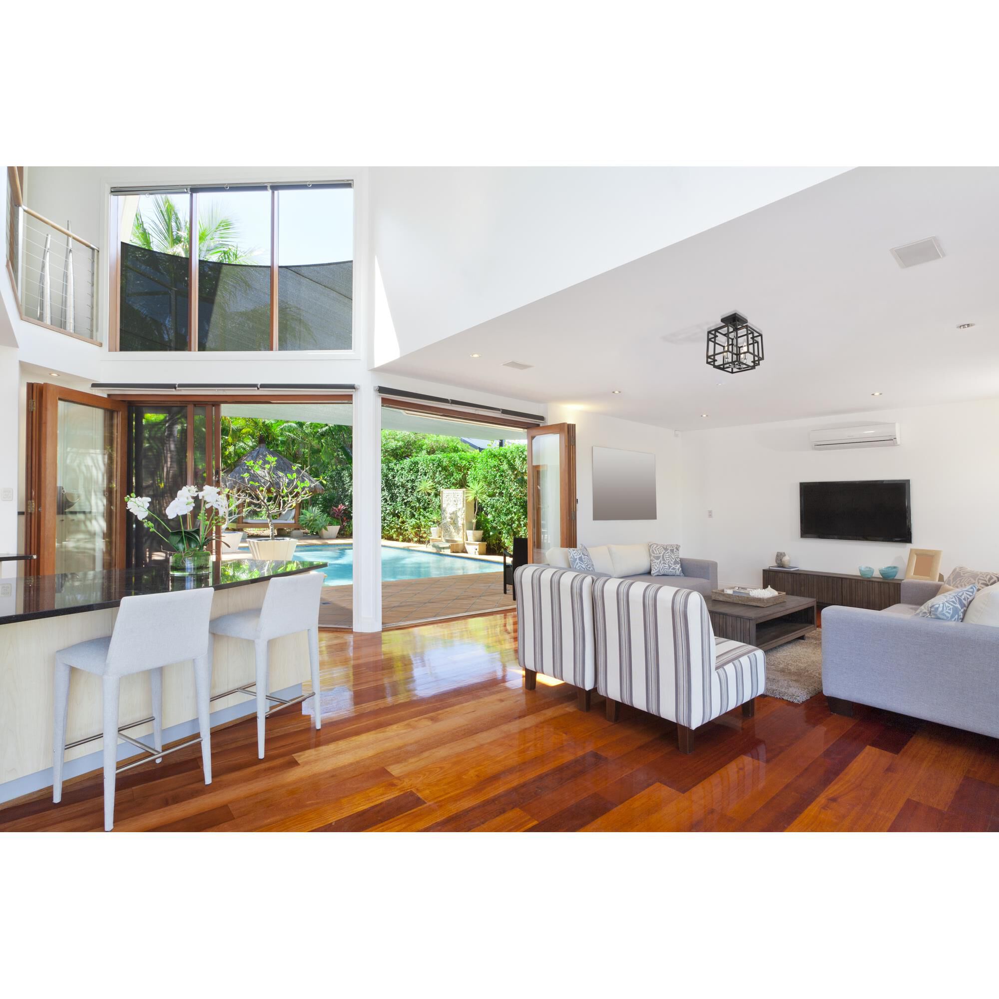 Titania 14 Inch 4 Light Semi Flush Mount by Z-Lite