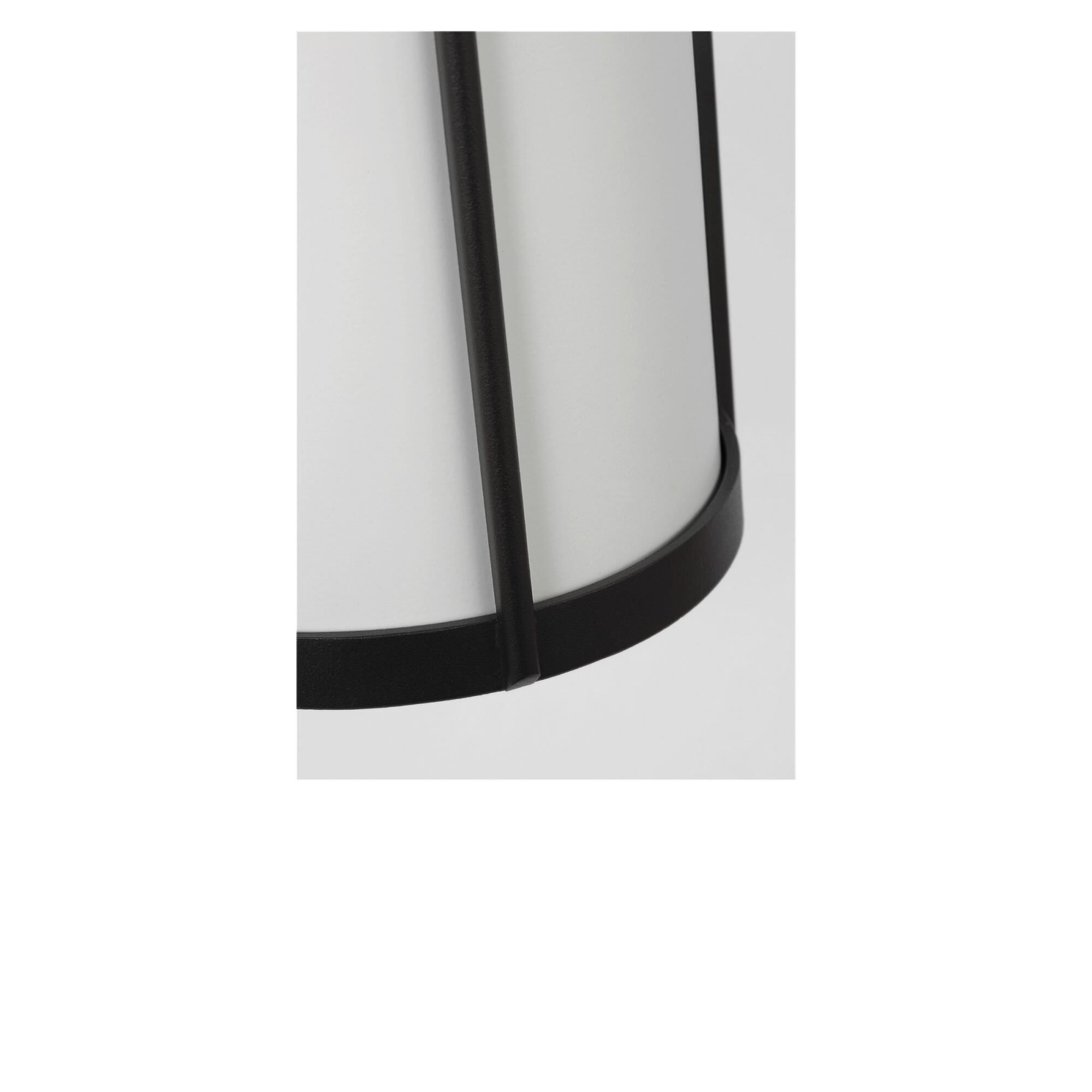 Shown in Textured Black finish and White Aluminum shade