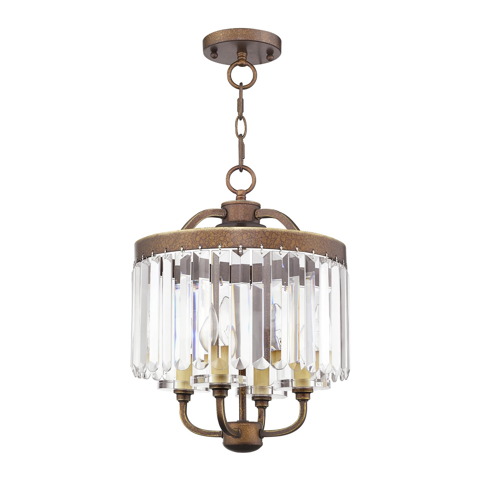 Ashton 13 Inch 4 Light Mini Chandelier by Livex Lighting