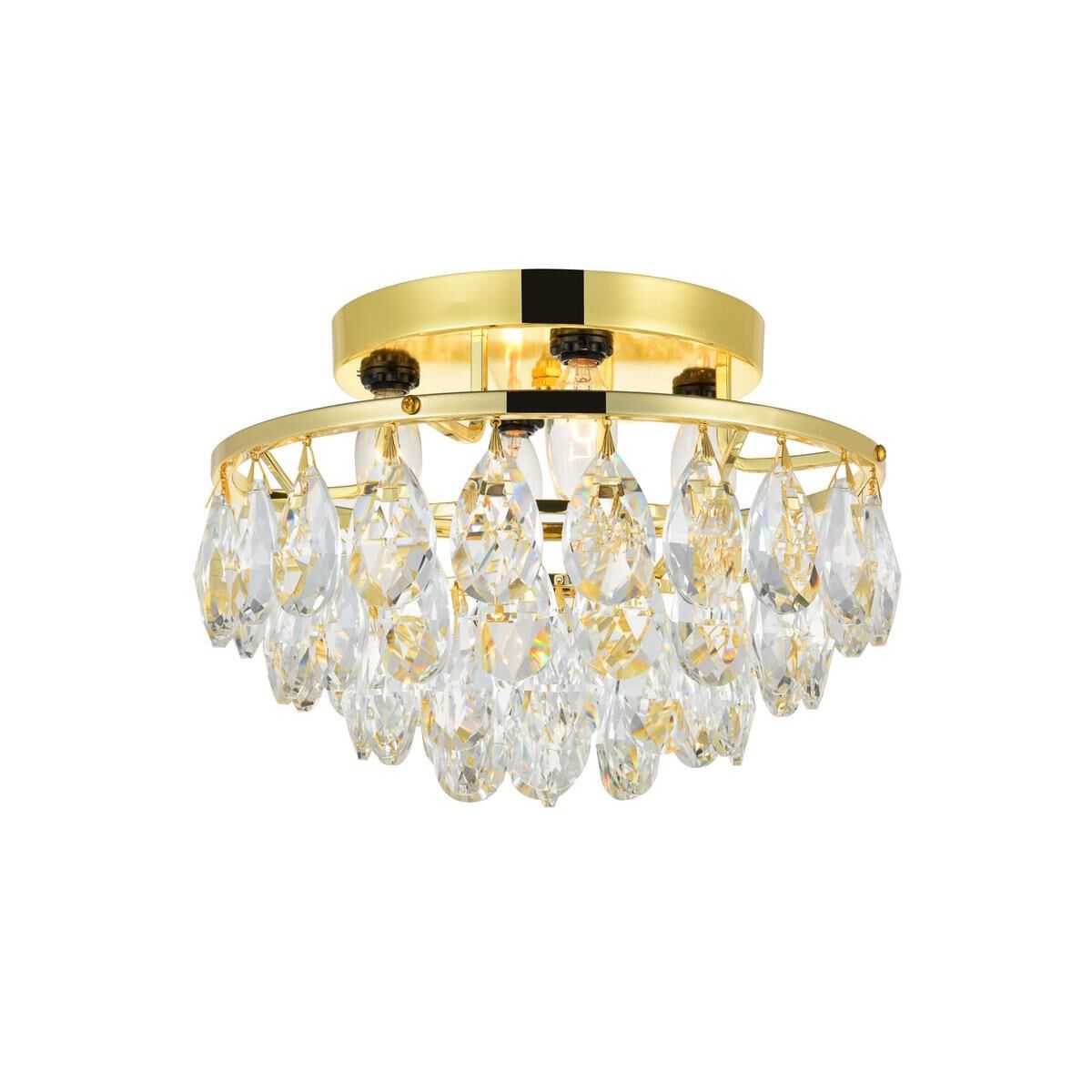 Clara 14 Inch 4 Light Flush Mount by Elegant Lighting