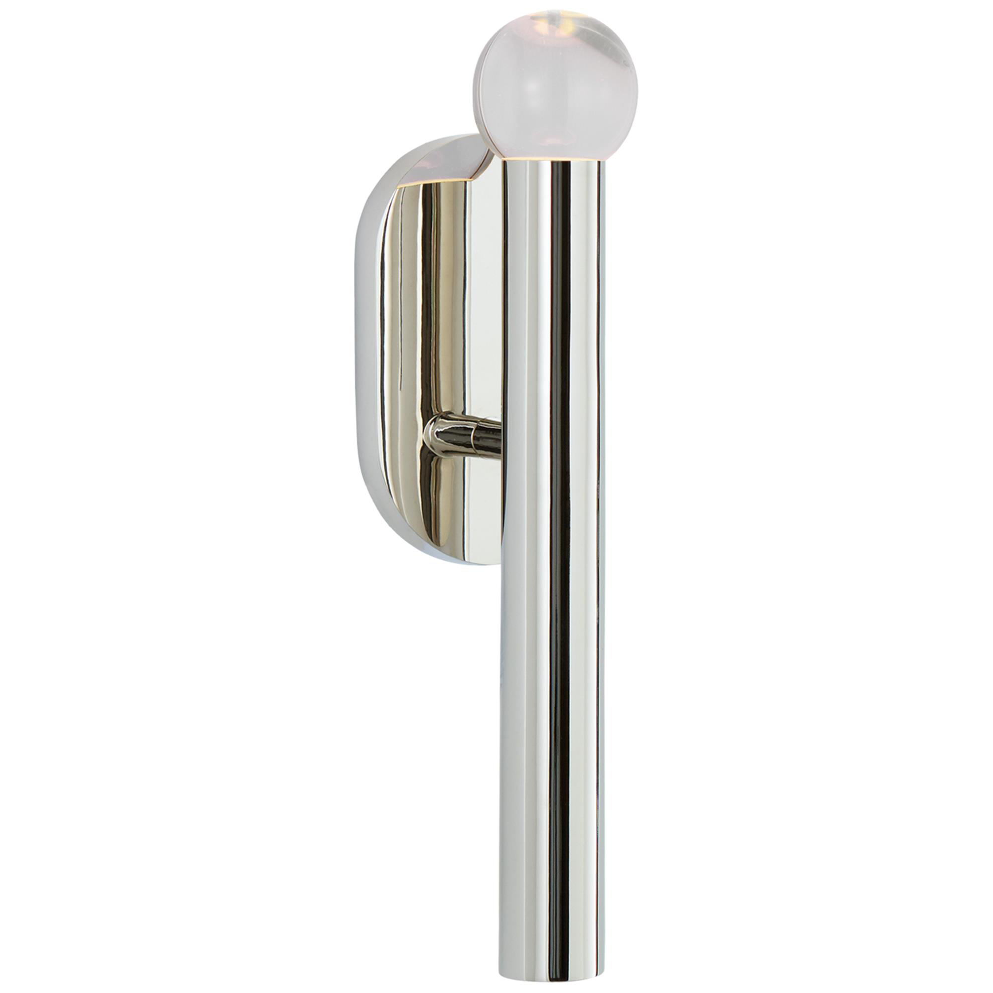 Shown in Polished Nickel finish and Clear glass