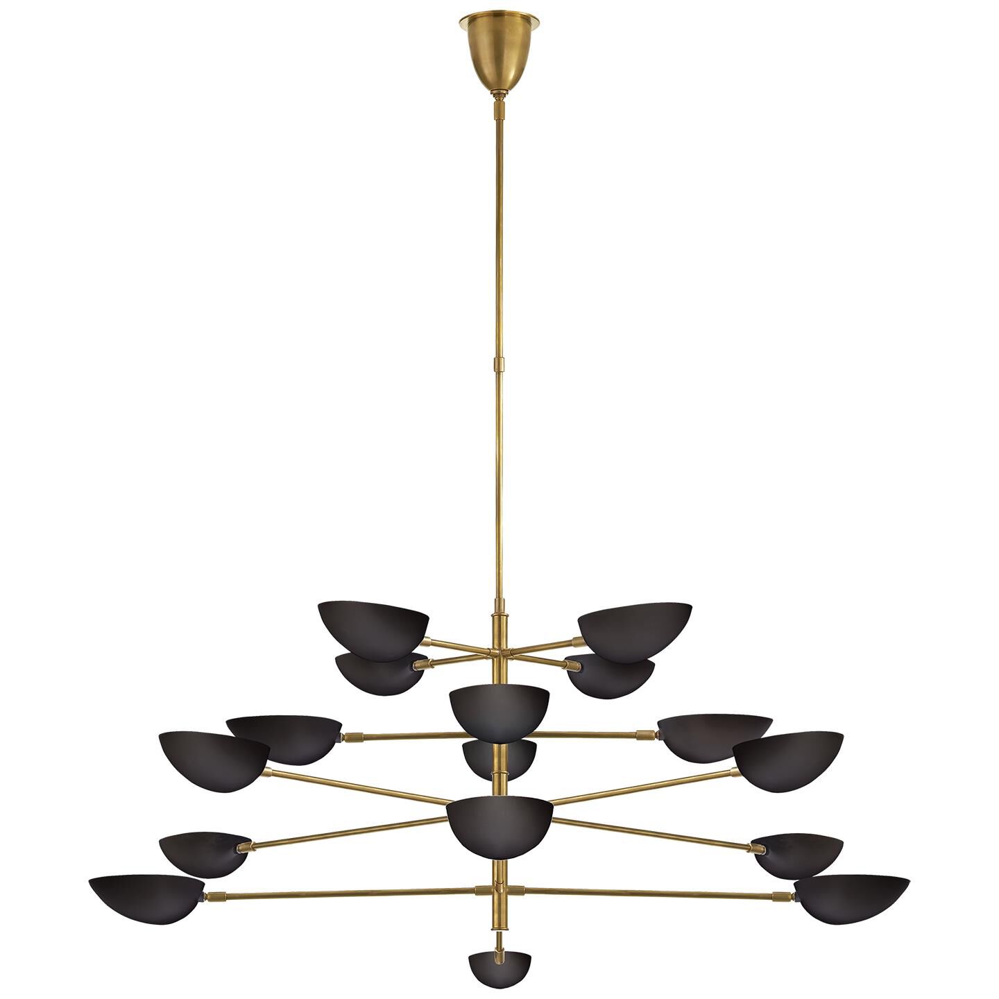 AERIN Graphic 73 Inch 16 Light Chandelier by Visual Comfort Signature Collection