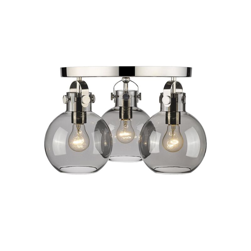 Bruno Marashlian Newton Sphere 19 Inch 3 Light Flush Mount by Innovations Lighting