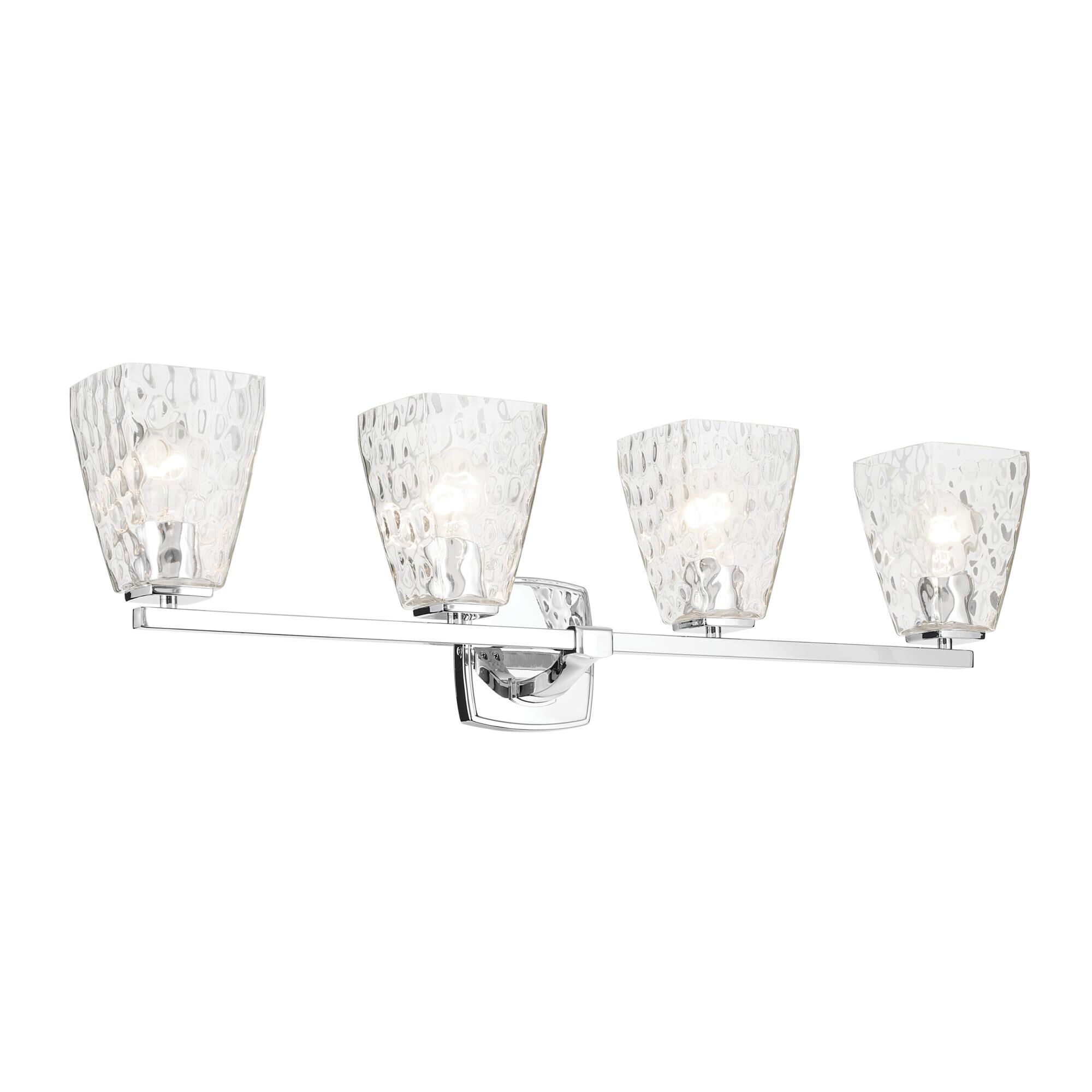 Shown in Chrome finish and Clear Water glass