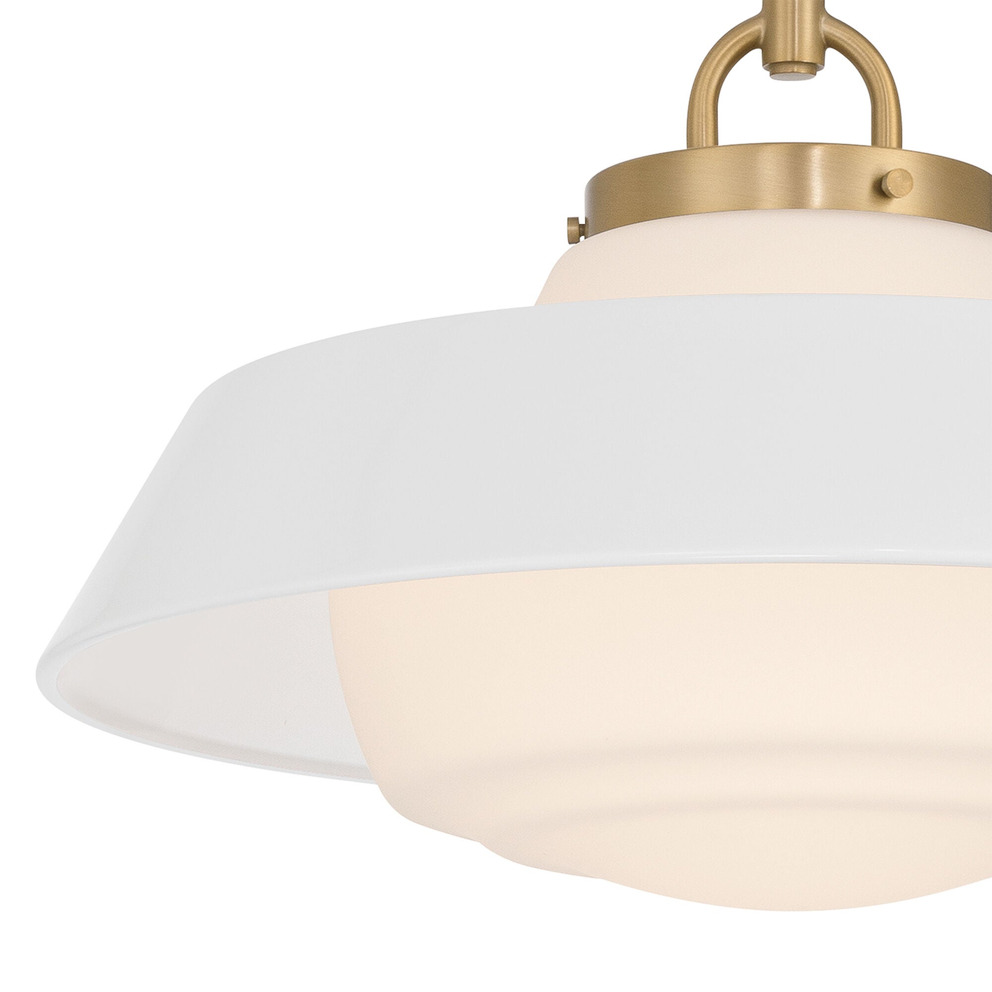 Shown in Vibrant Gold finish and Steel glass and Steel shade