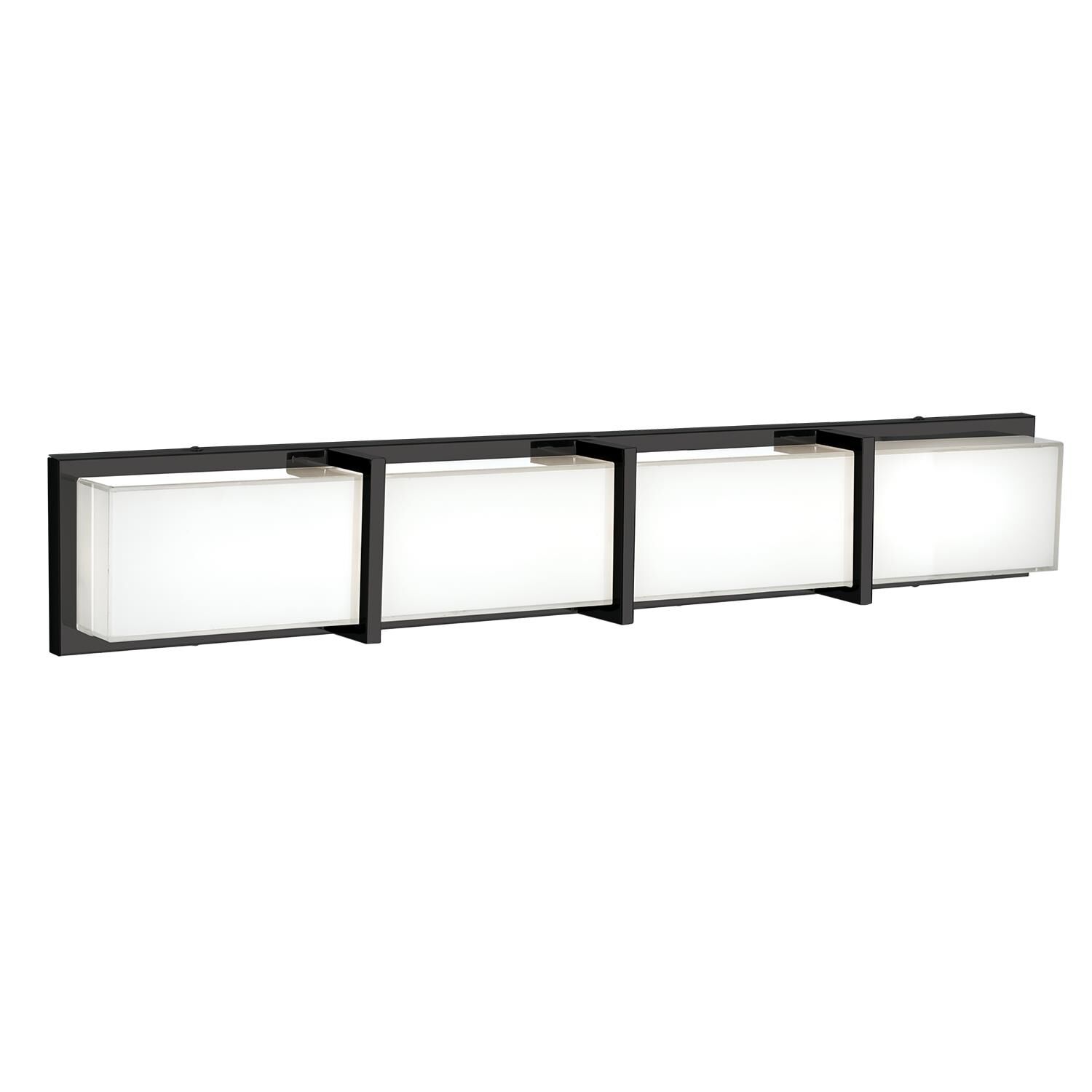 Shown in Black finish and Frosted glass