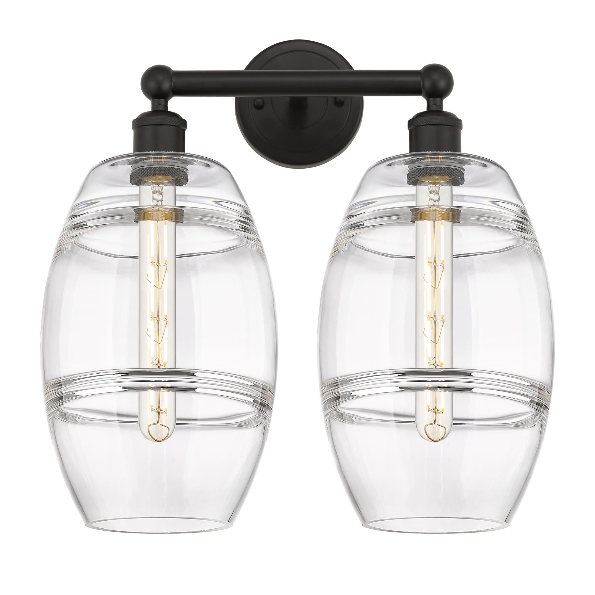Shown in Oil Rubbed Bronze finish and Clear glass