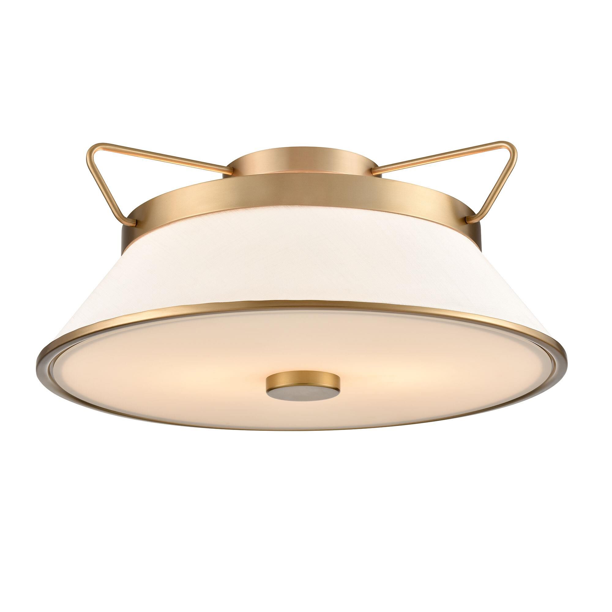 Kevin Kraemer Layla 17 Inch 2 Light LED Semi Flush Mount,