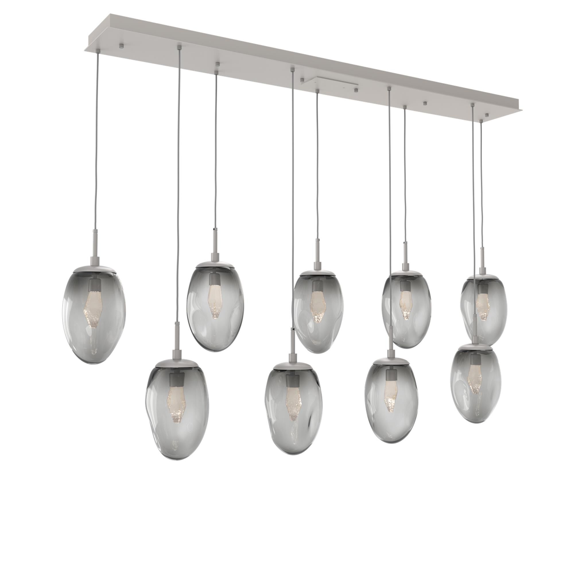 Levi Wilson Nebula 70 Inch 9 Light LED Linear Suspension Light by Hammerton Studio