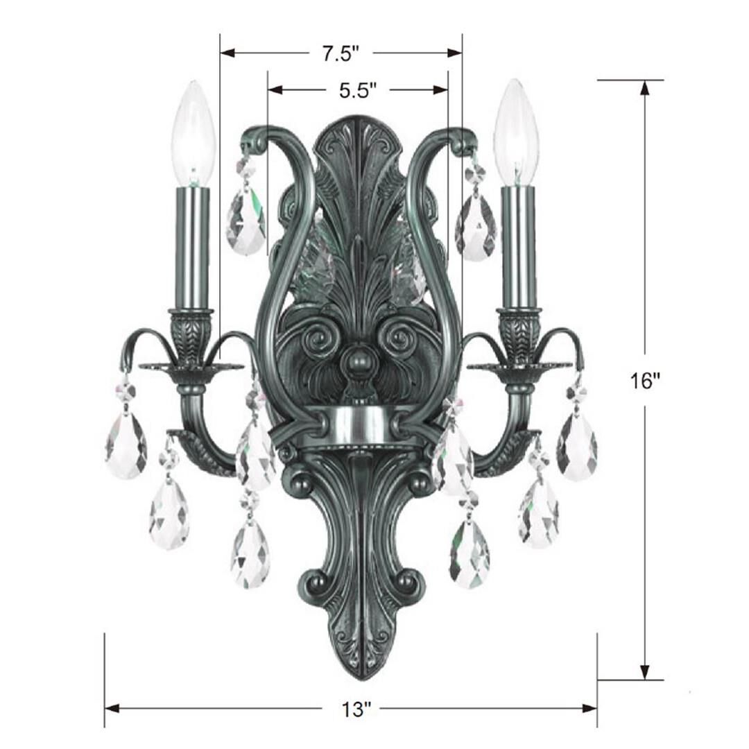 Dawson 16 Inch Wall Sconce by Crystorama