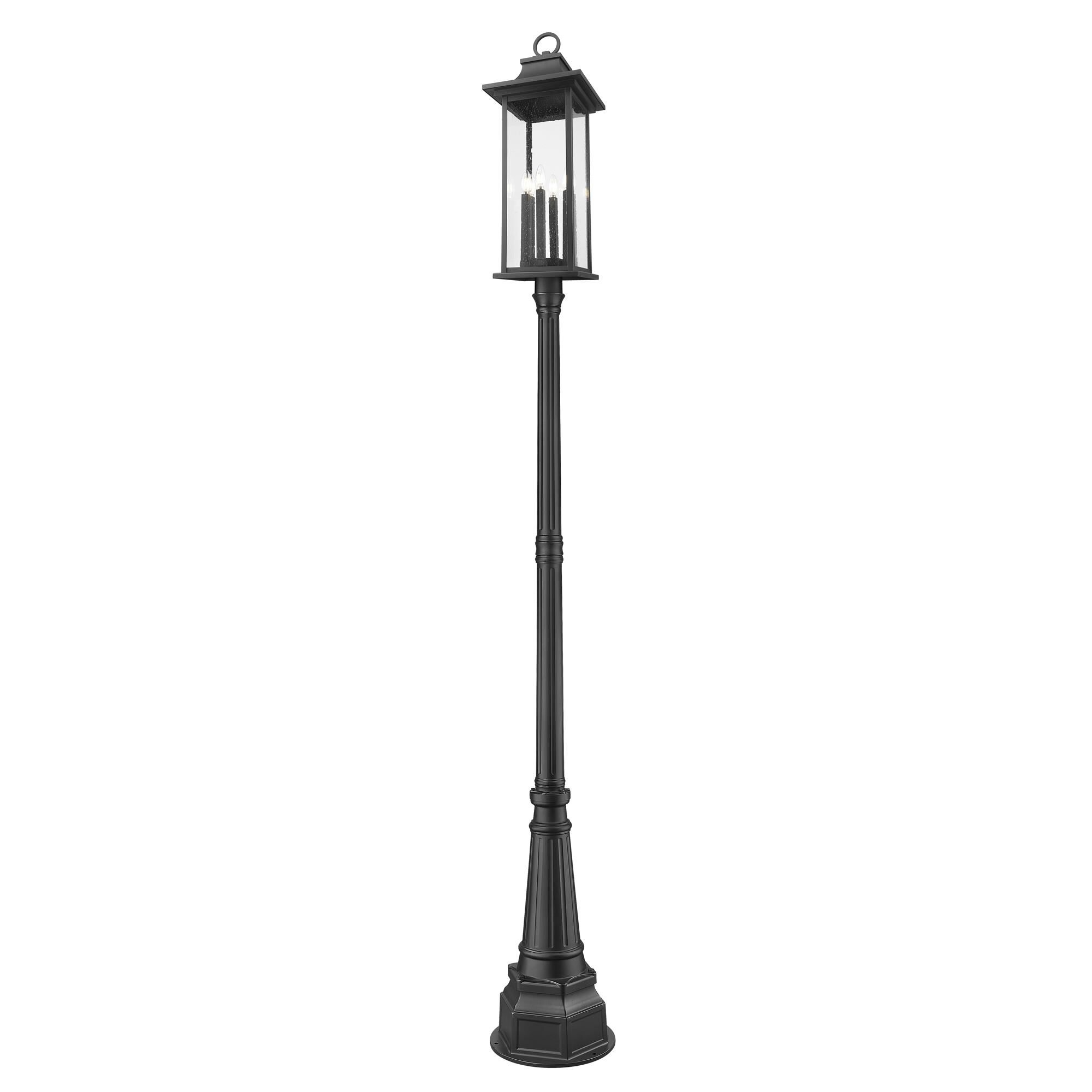 Shown in Black finish and Clear Seedy glass and Clear Seedy shade