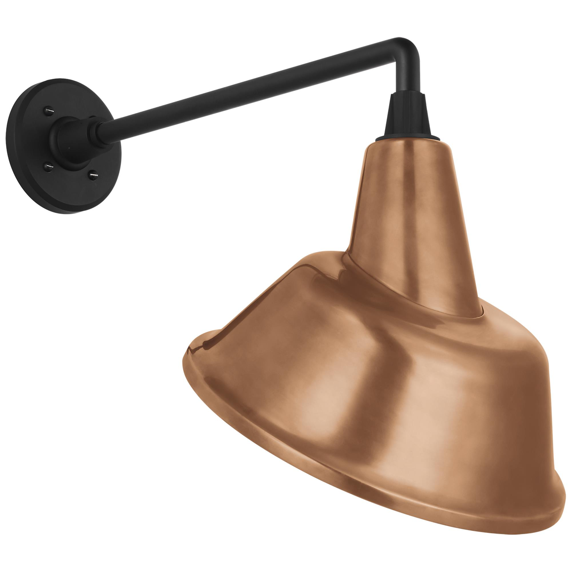 Shown in Matte Black finish and Copper shade