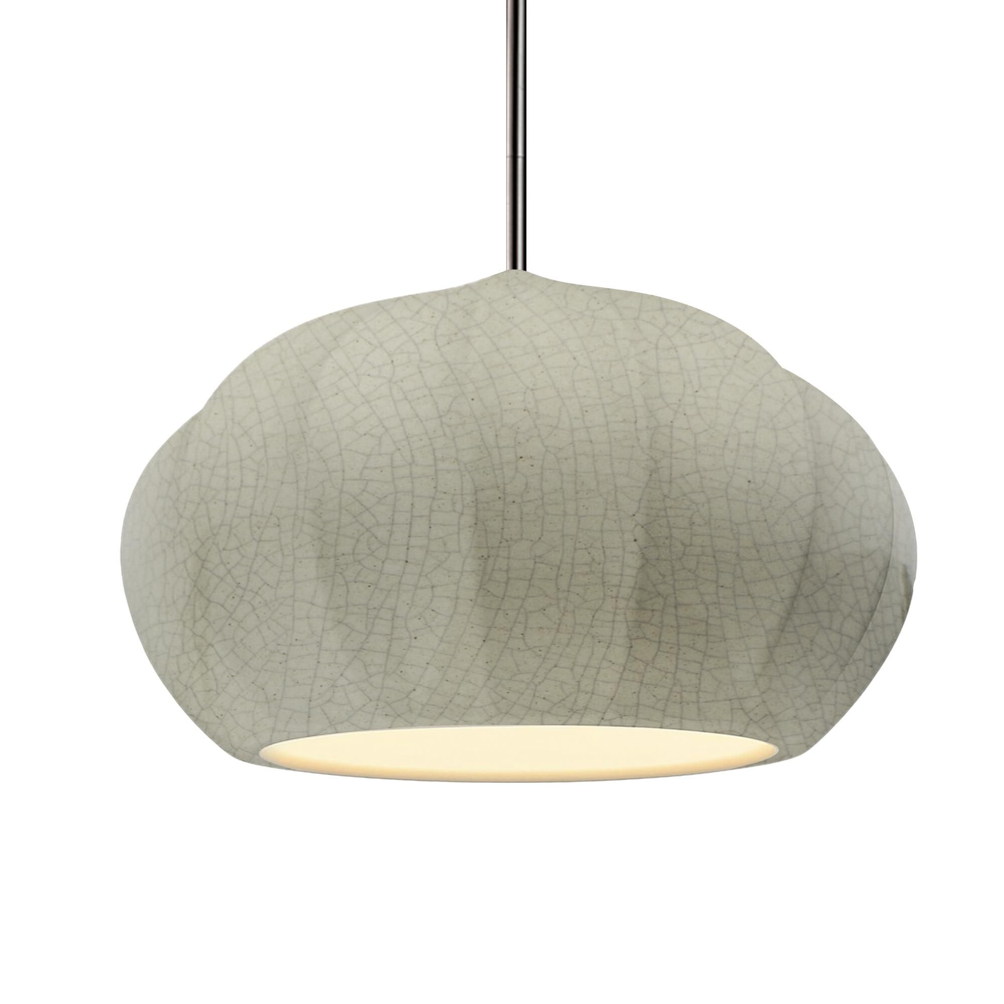 Fluted 13 Inch Large Pendant by Justice Design Group