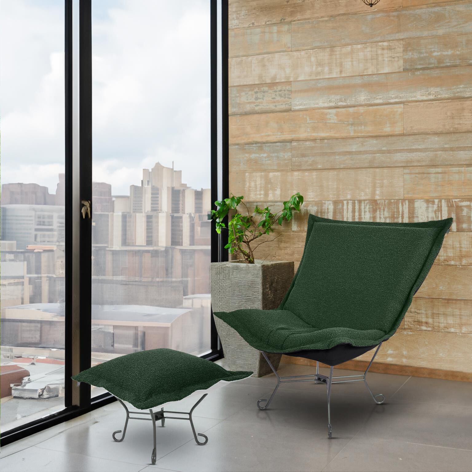 The Barbet Puff Ottoman by Howard Elliott Collection