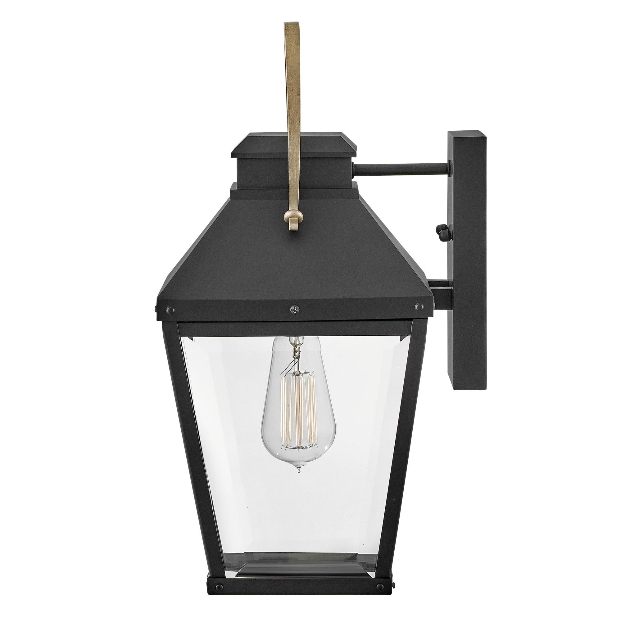 Shown in Black with Burnished Bronze Accents finish and Clear Beveled glass