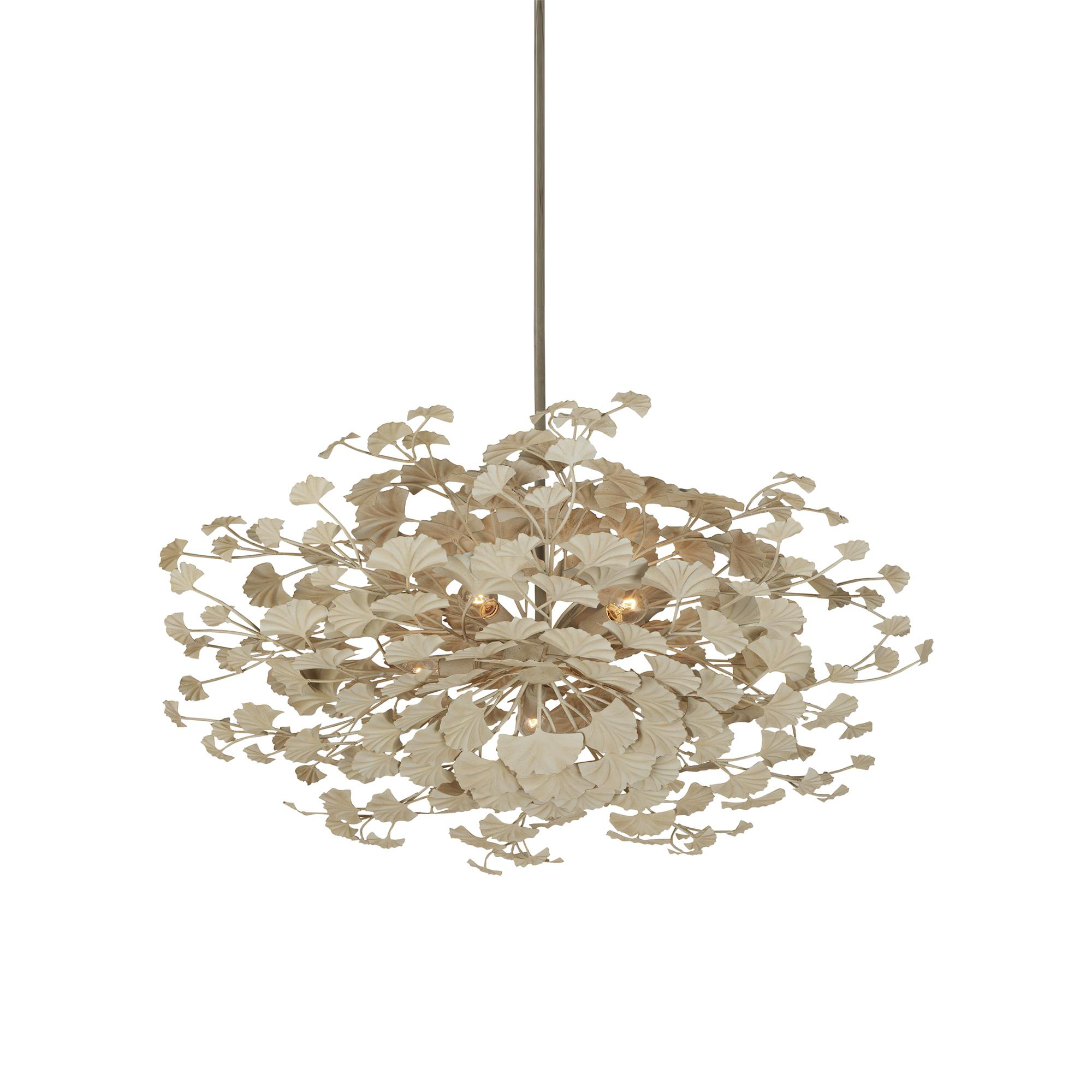 Maidenhair 40 Inch 5 Light Semi Flush Mount,
