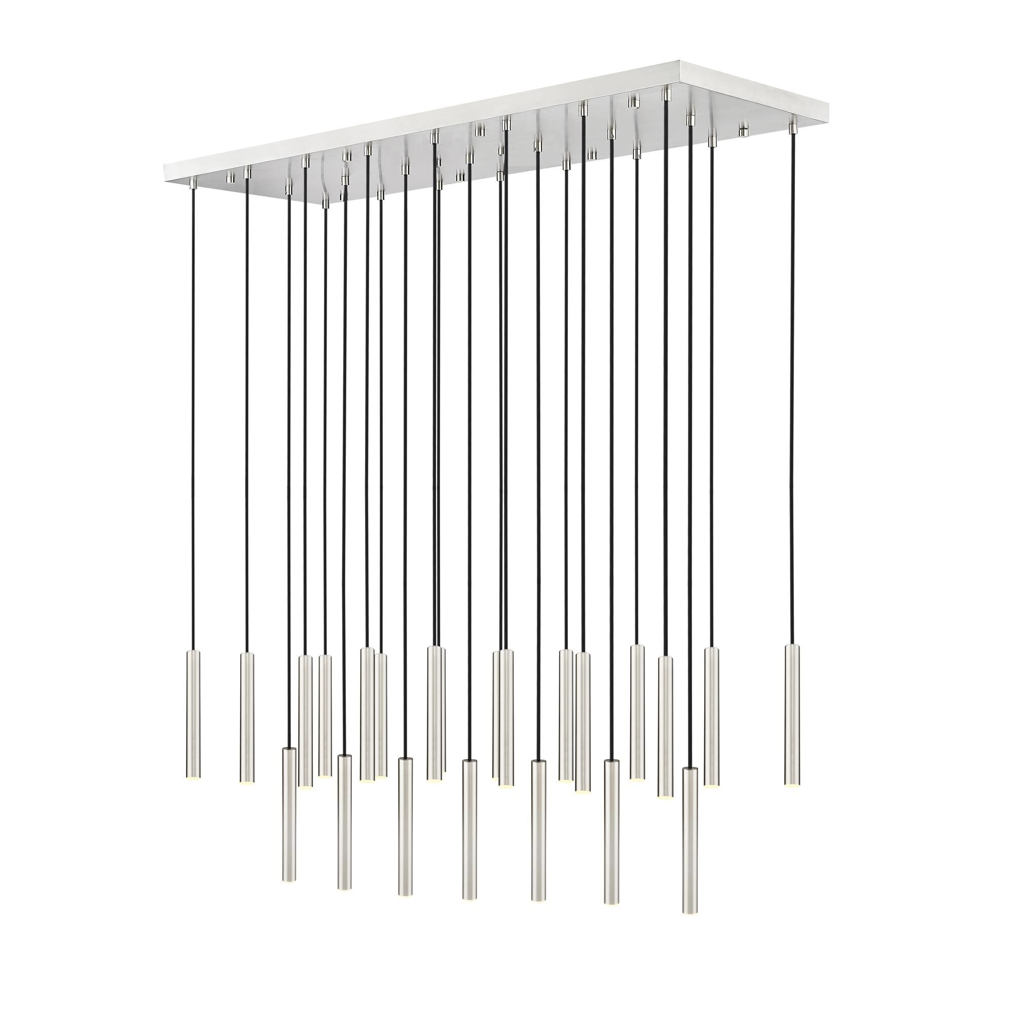 Shown in Brushed Nickel finish and Brushed Nickel glass and Brushed Nickel shade