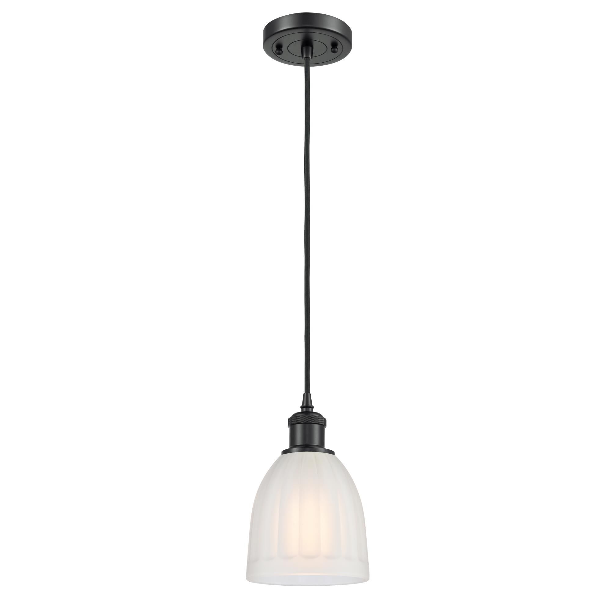 Shown in Matte Black finish and Drum glass and Glass shade