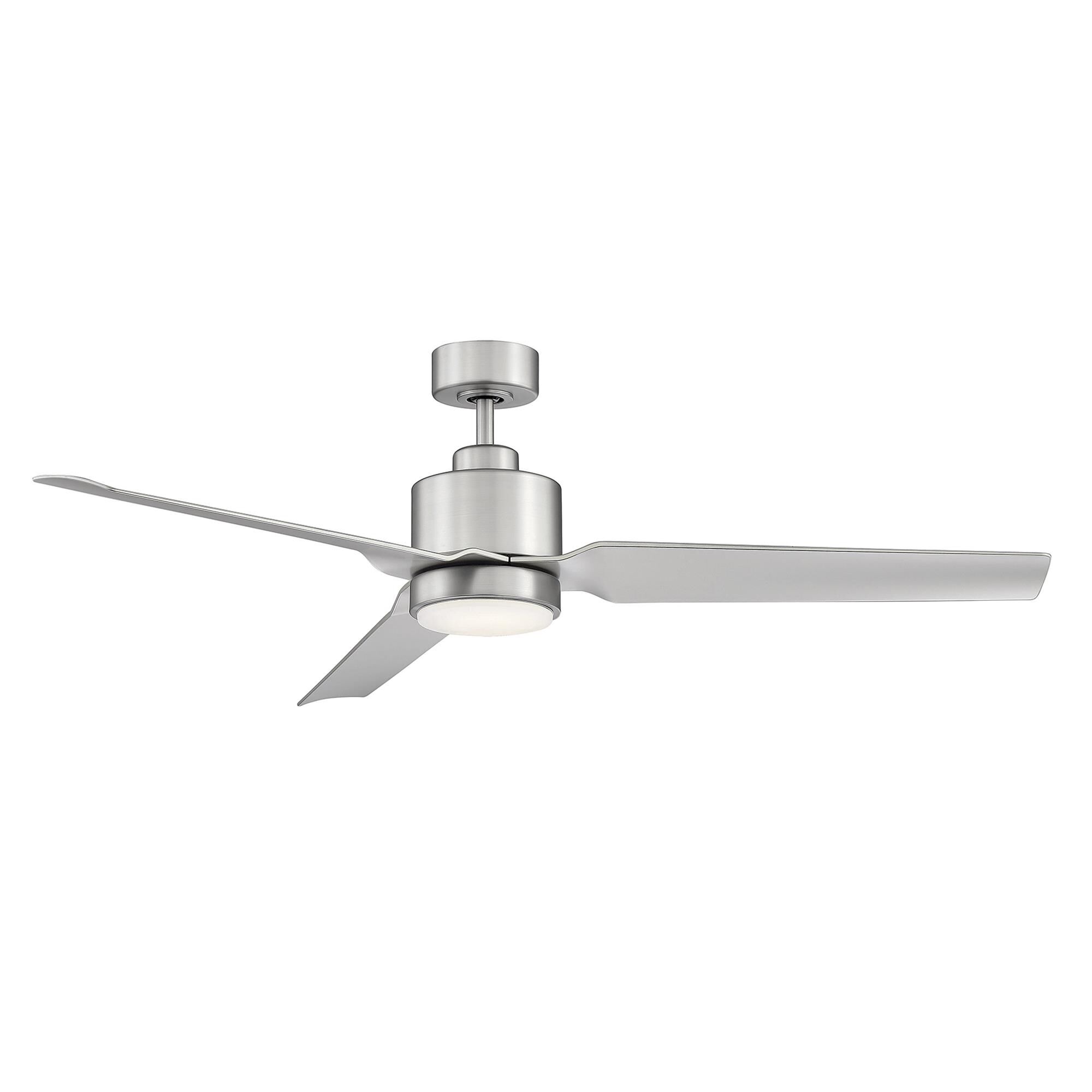 Shown in Brushed Nickel finish and White Opal glass