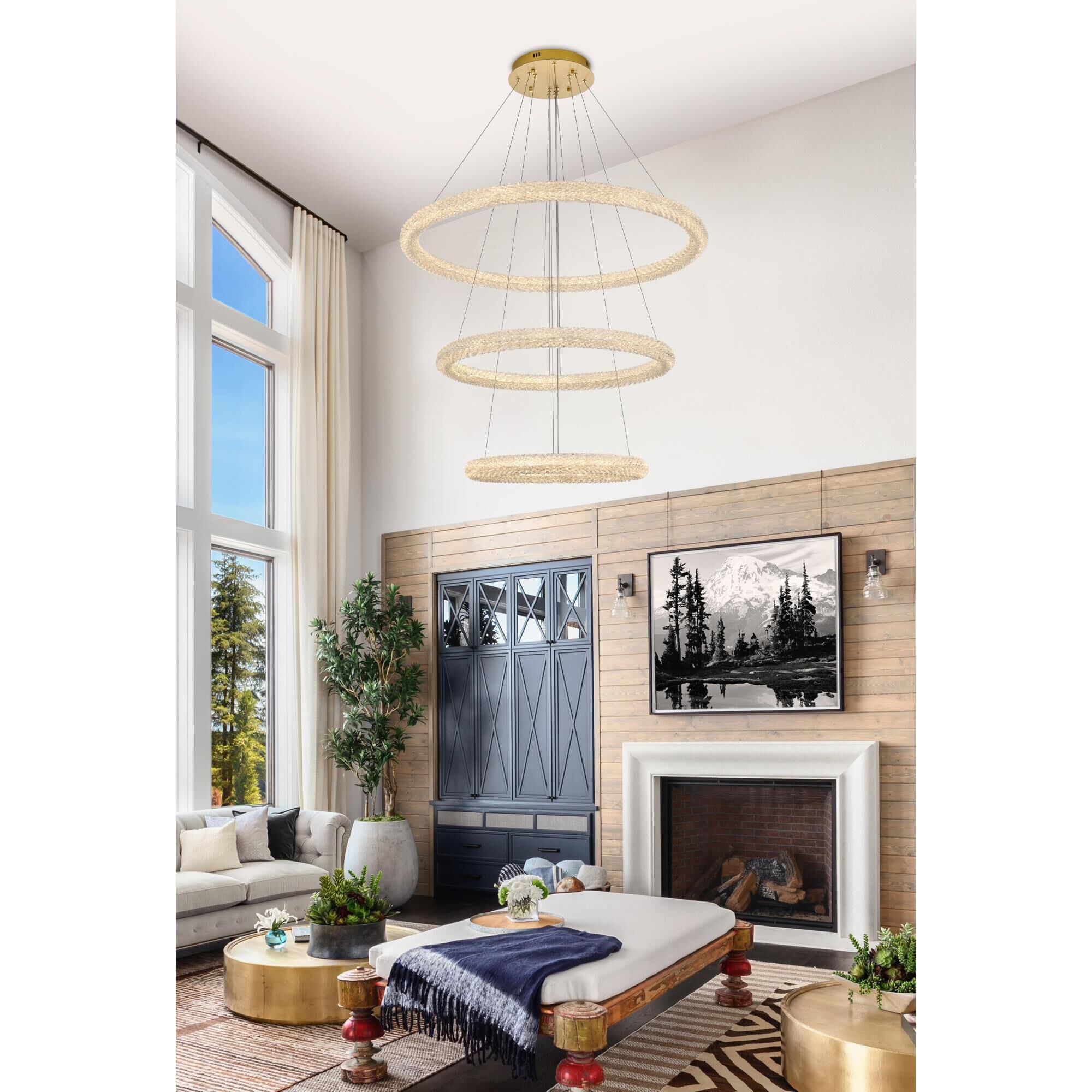 Bowen 42 Inch Chandelier by Elegant Lighting