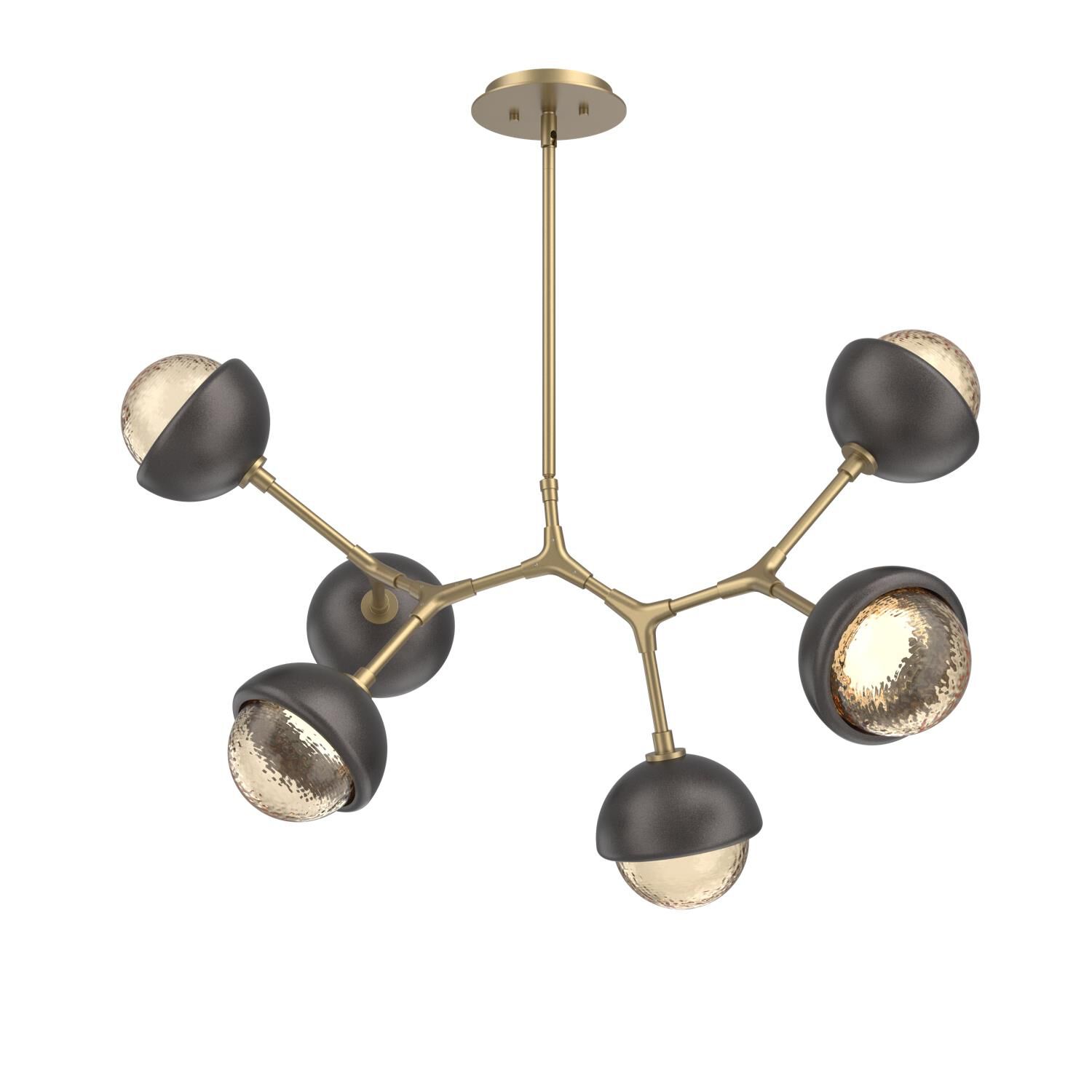 Levi Wilson Cabochon 31 Inch Linear Suspension Light by Hammerton Studio