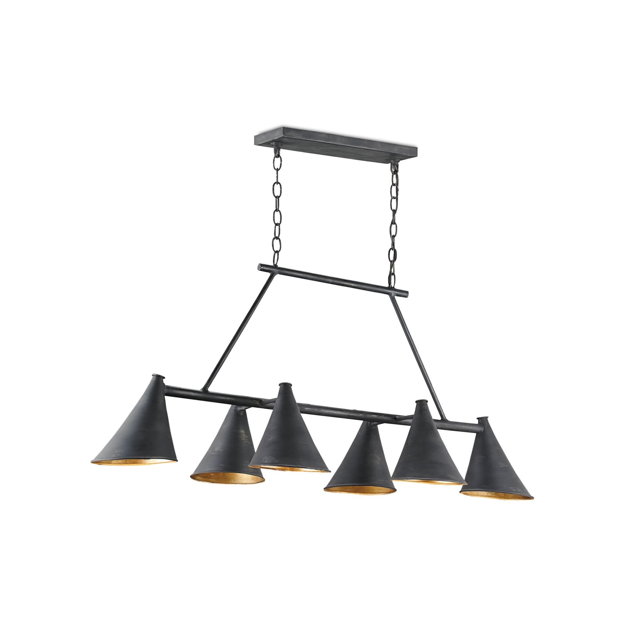 Culpepper 48 Inch 6 Light Linear Suspension Light by Currey and Company