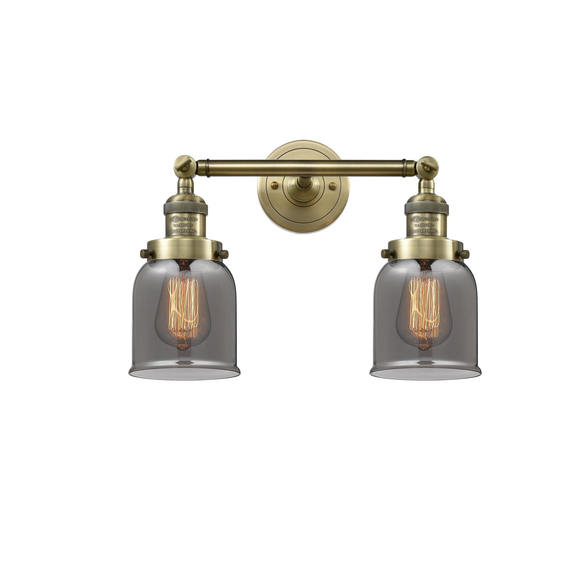 Bruno Marashlian Small Bell 16 Inch 2 Light Bath Vanity Light by Innovations Lighting