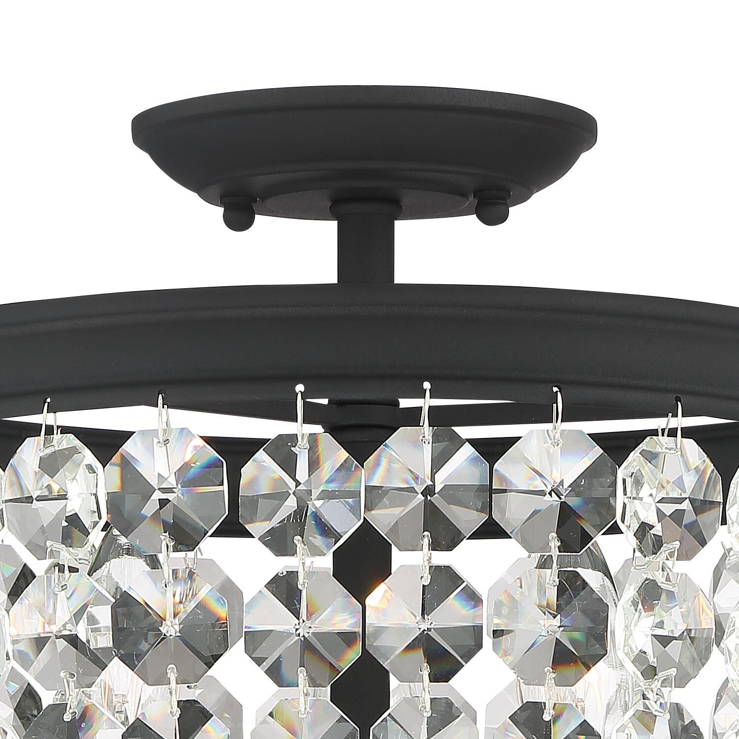 Archer 11 Inch 3 Light Semi Flush Mount by Crystorama