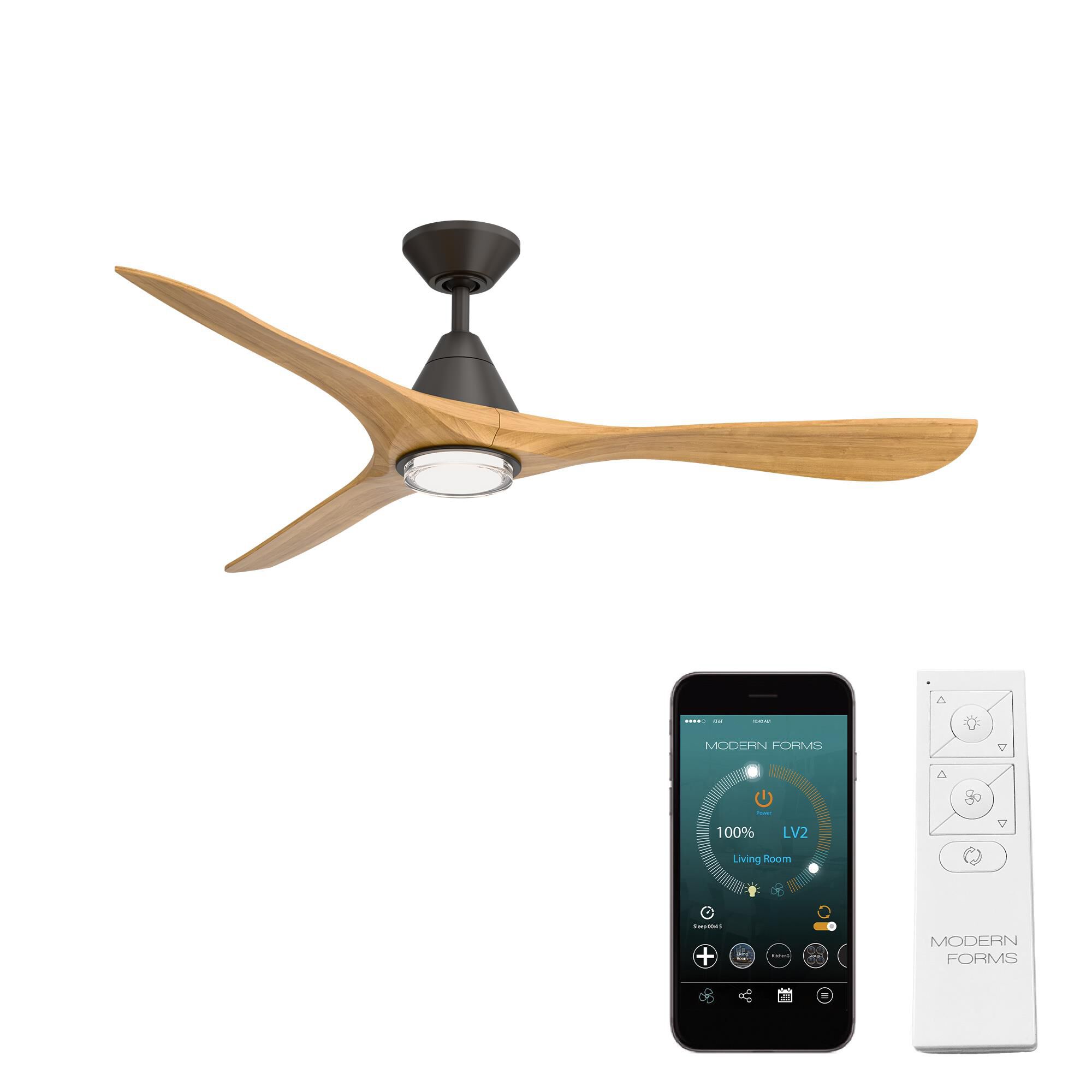 Carve 60 Inch Ceiling Fan with Light Kit by Modern Forms