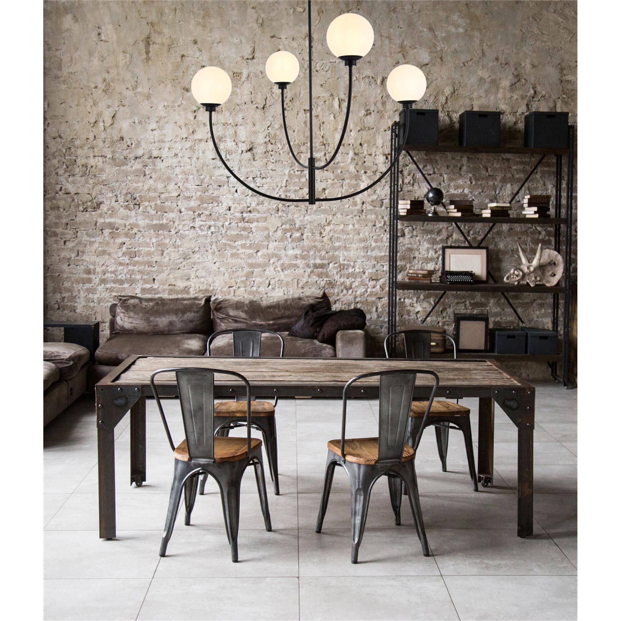 Nyomi 42 Inch 4 Light Chandelier by Elegant Lighting