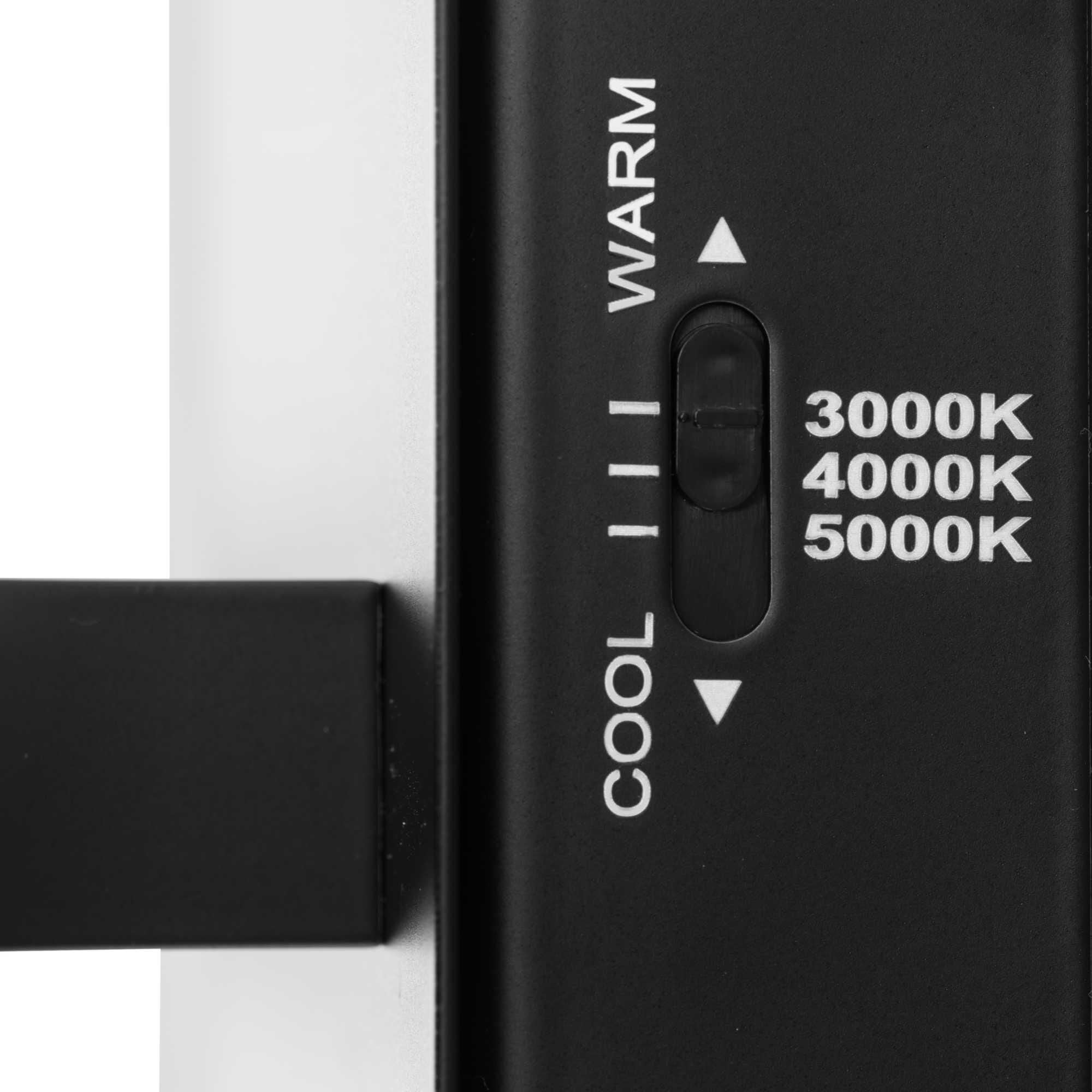 Shown in Matte Black finish and White glass