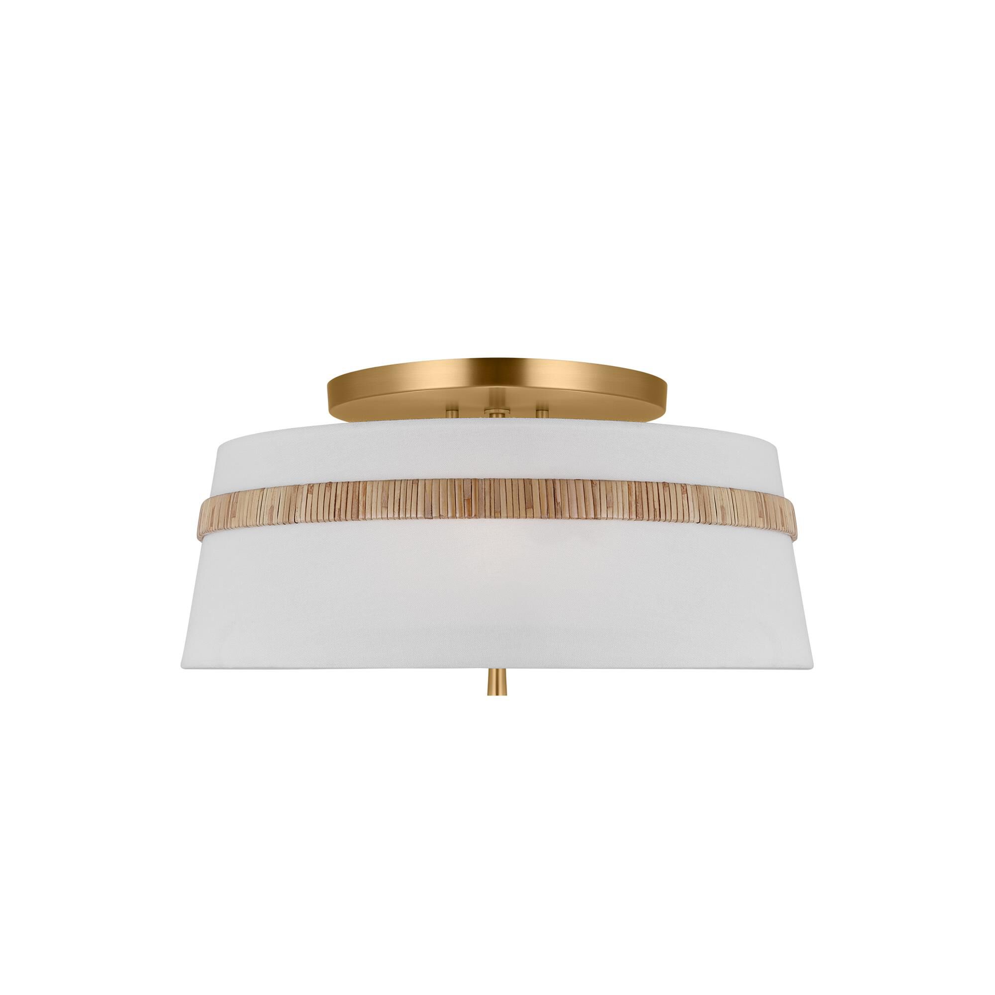 Alexa Hampton Cordtlandt 19 Inch 3 Light Semi Flush Mount,