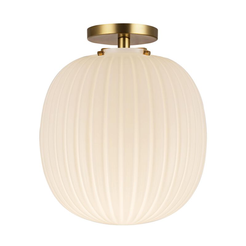 Peyton Fox Cherise 12 Inch Semi Flush Mount by Alora Mood